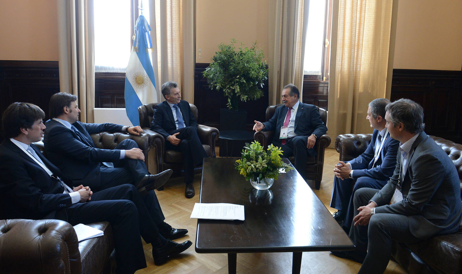 El presidente Macri mantuvo encuentros con empresarios en el marco del Foro de Inversión y Negocios de Argentina