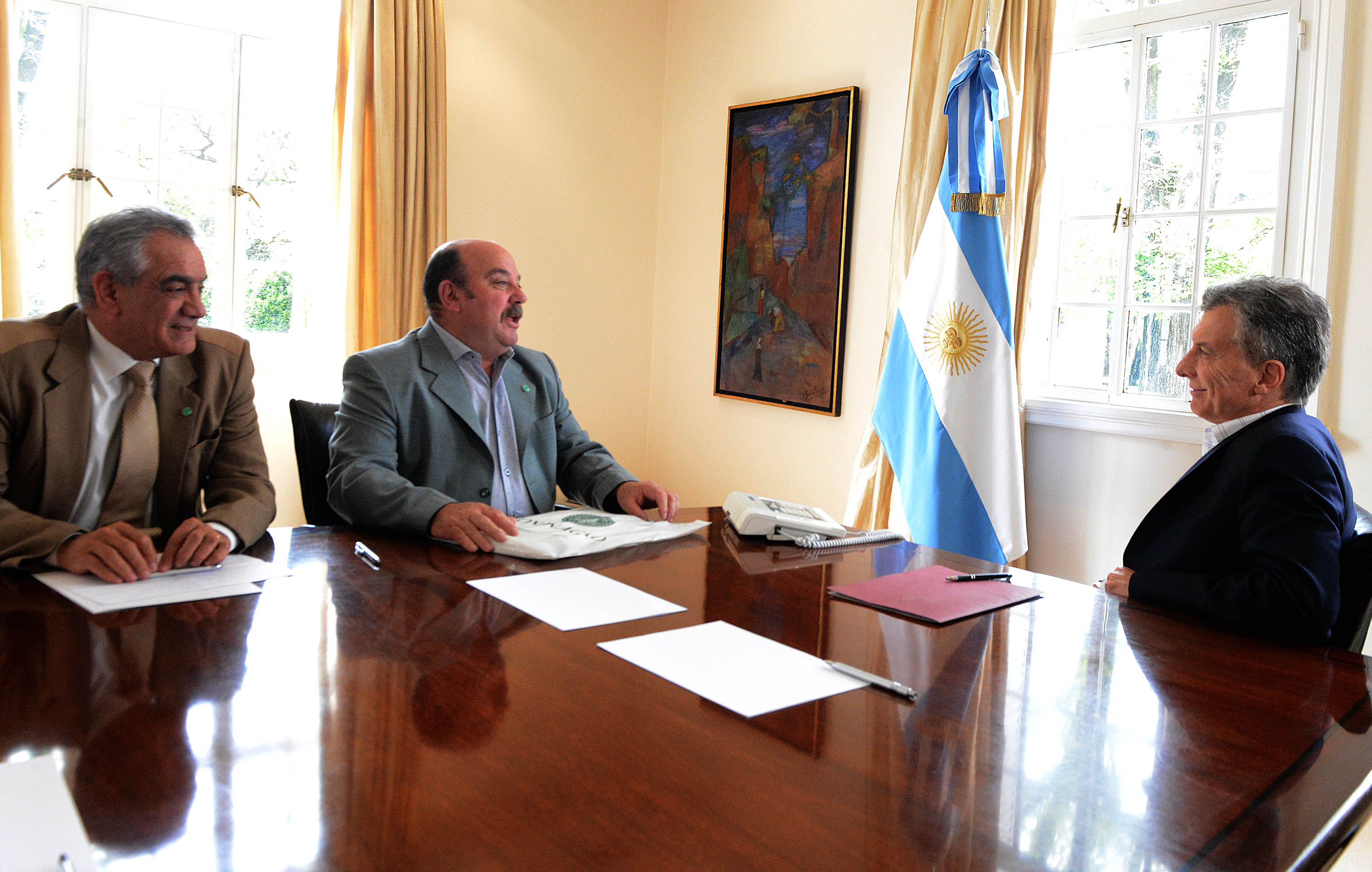 El presidente Mauricio Macri recibió a autoridades de Coninagro