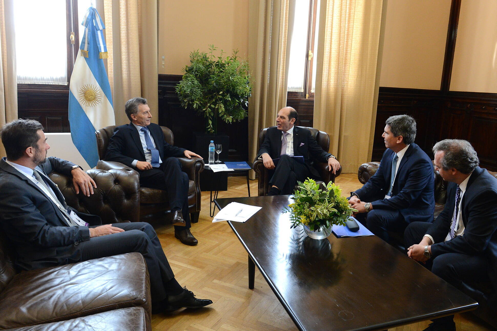 El presidente Macri mantuvo encuentros con empresarios en el marco del Foro de Inversión y Negocios de Argentina