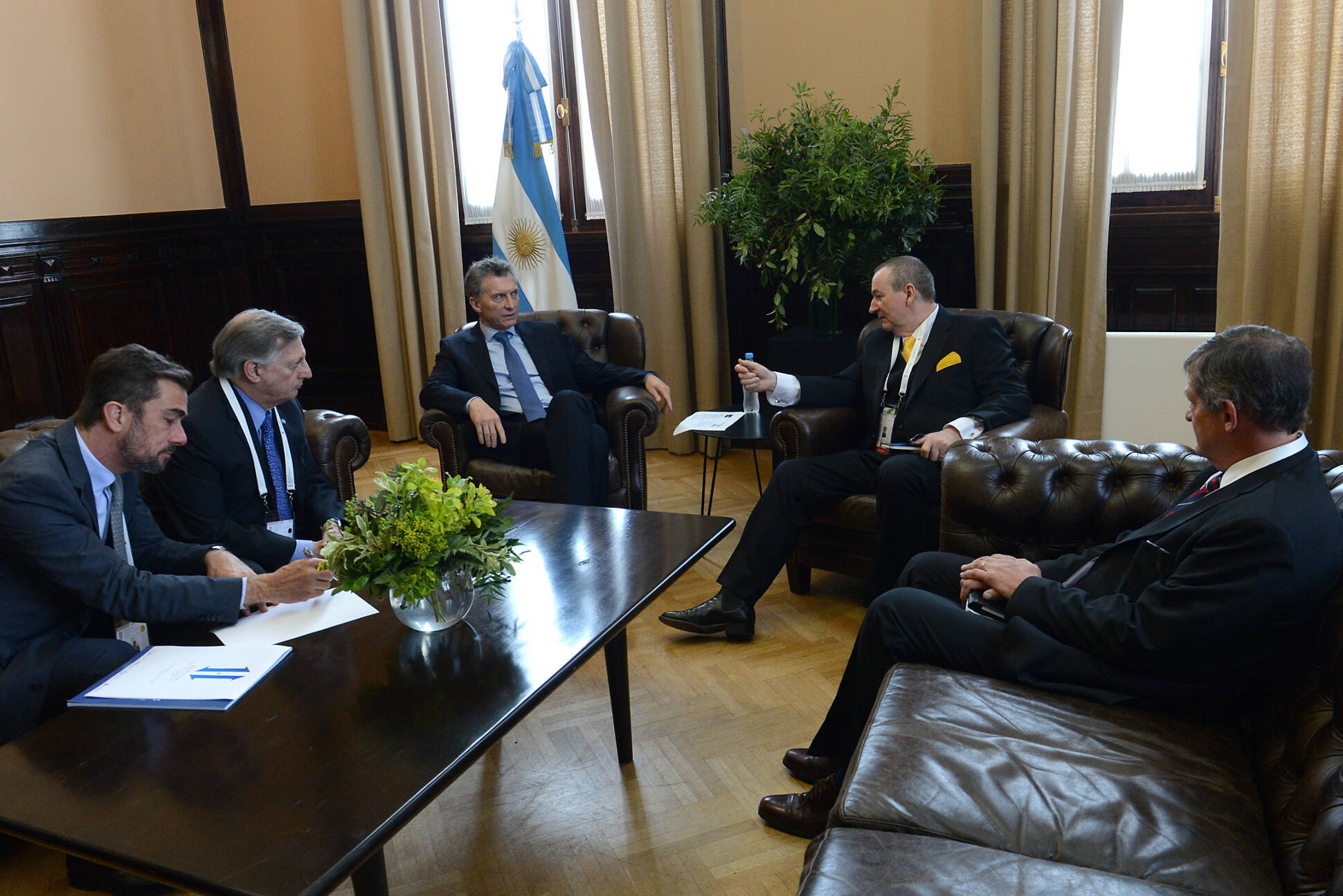 El presidente Macri mantuvo encuentros con empresarios en el marco del Foro de Inversión y Negocios de Argentina