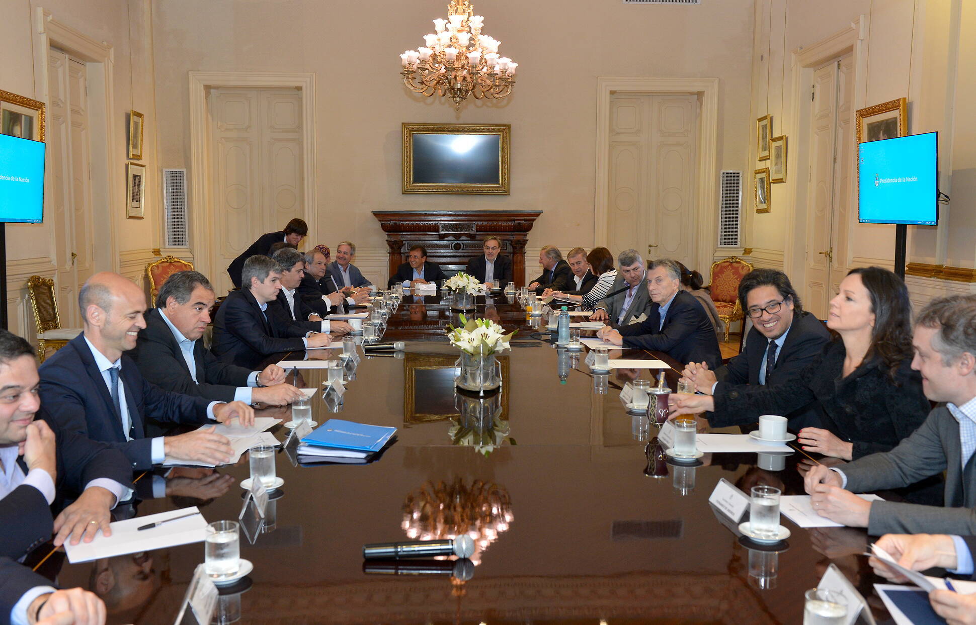 El presidente Mauricio Macri encabezó una reunión de Gabinete