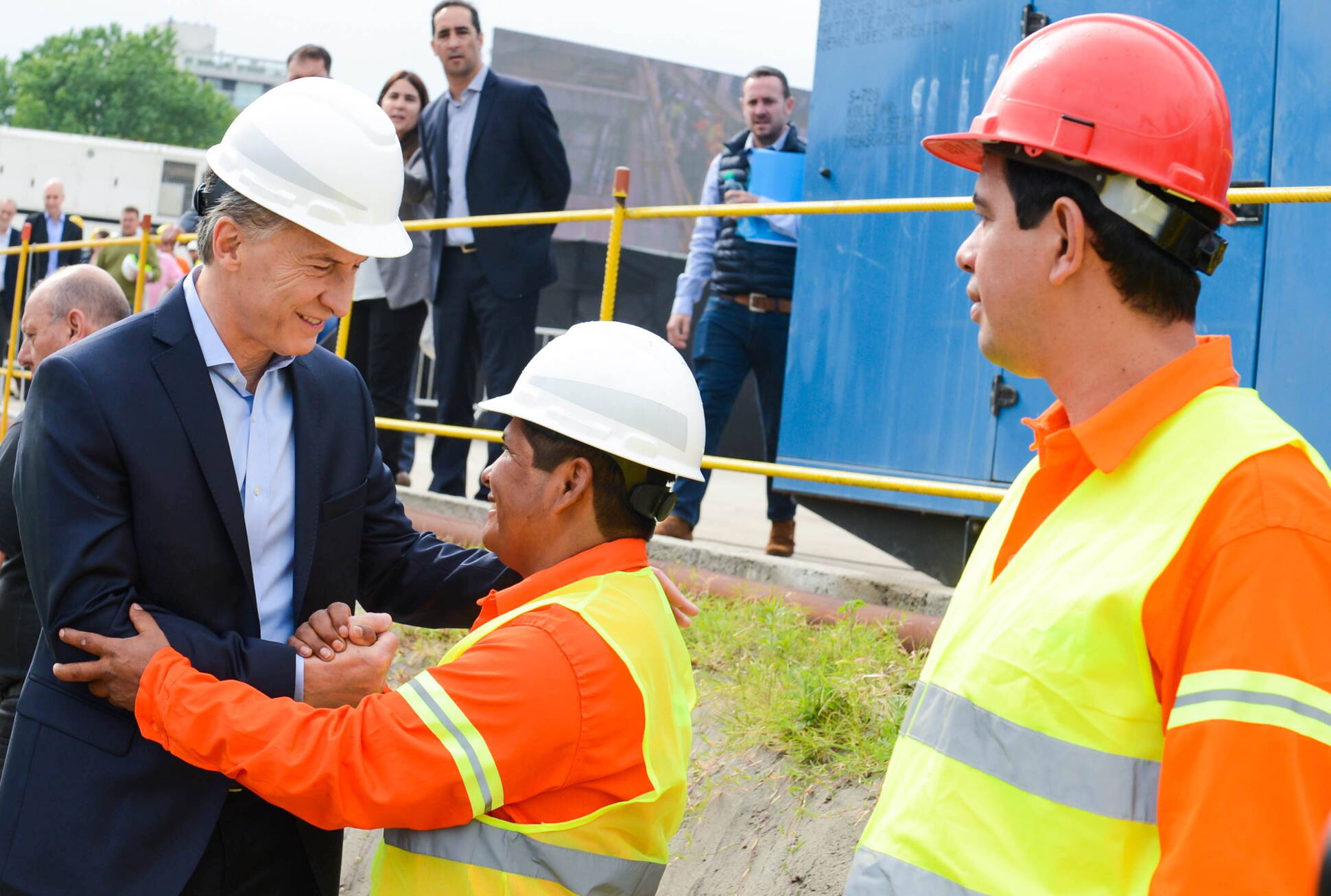 El Presidente puso en marcha las obras del soterramiento del Ferrocarril Sarmiento