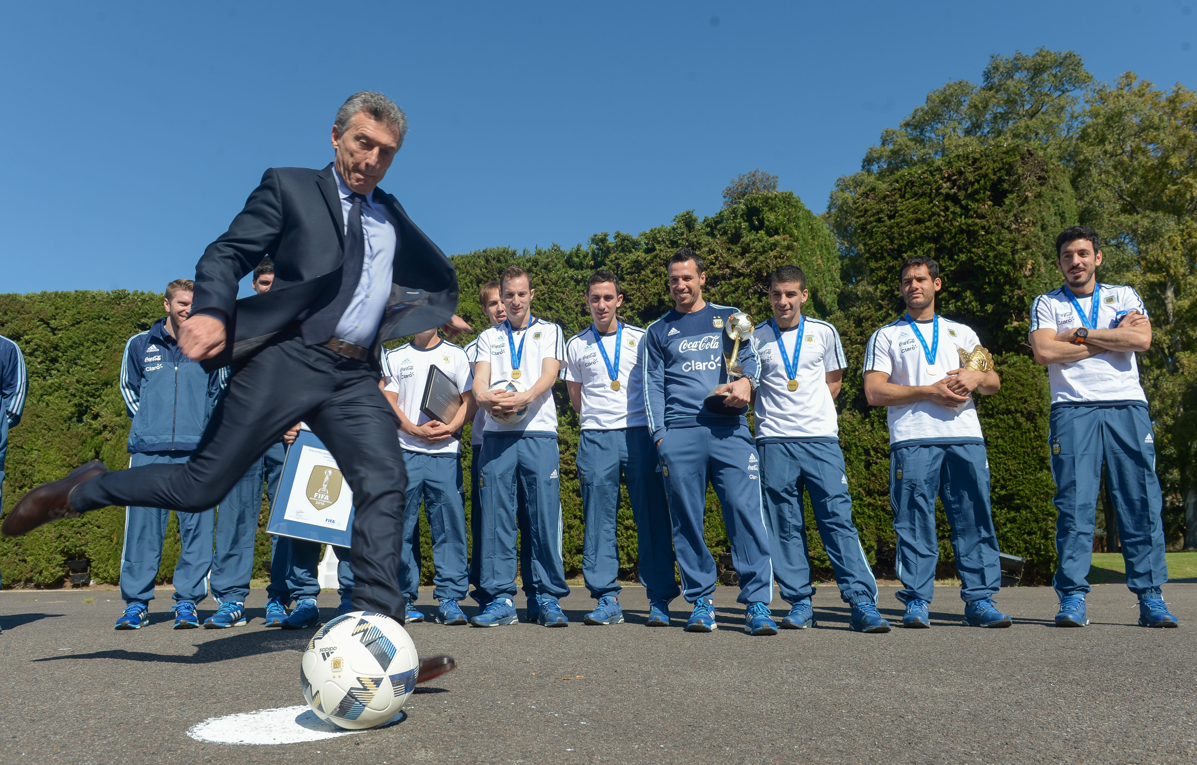 El presidente Macri felicitó al seleccionado de Futsal que se consagró campeón del mundo