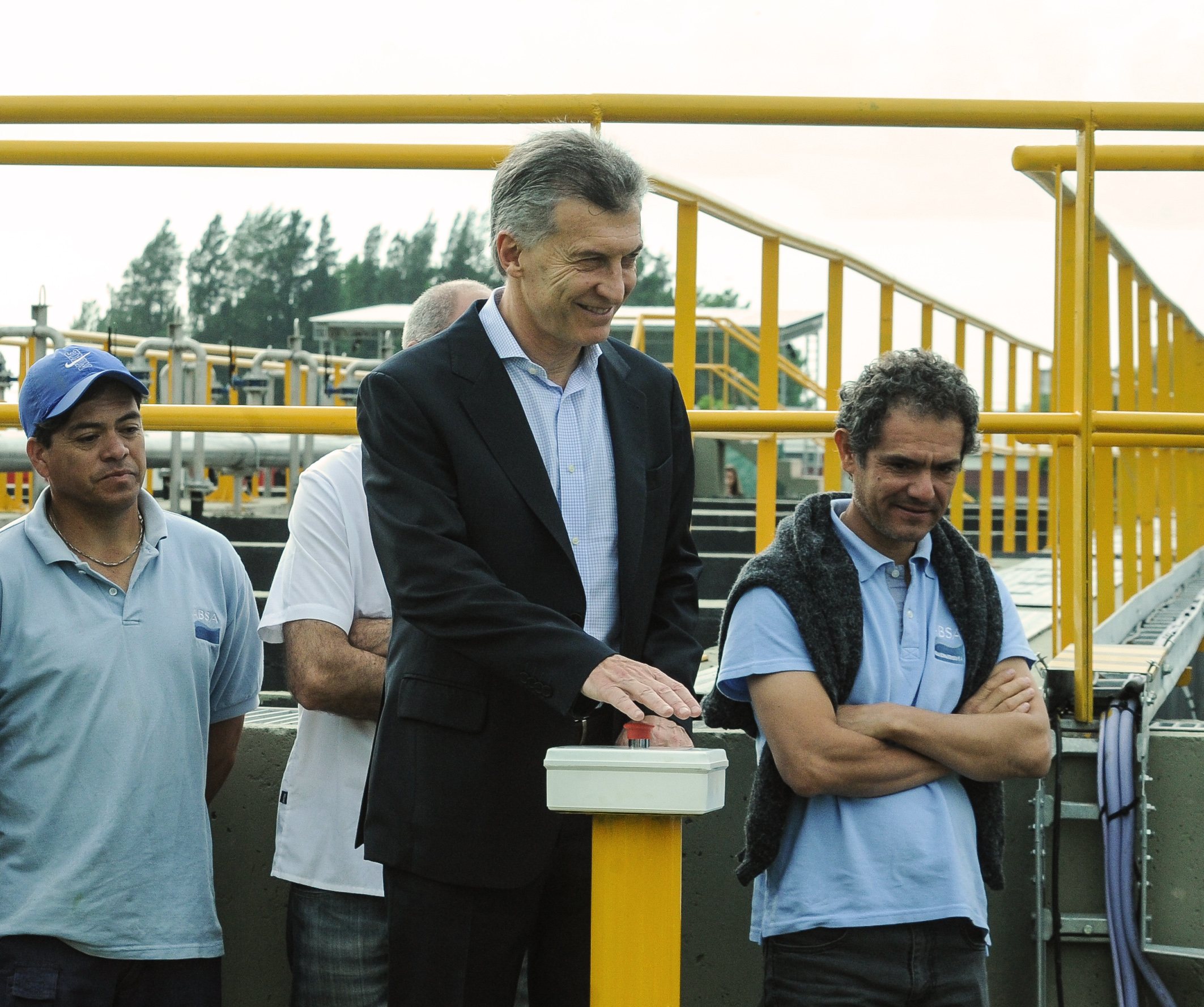 El presidente Macri inauguró dos plantas de saneamiento en el municipio bonaerense de Marcos Paz