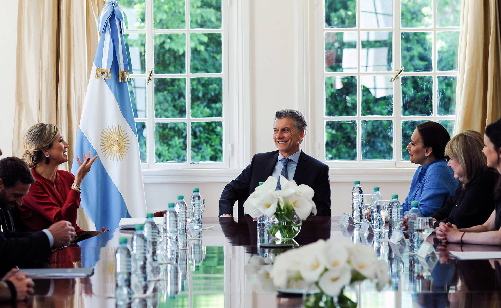 El presidente Mauricio Macri recibió a la reina Máxima de Holanda