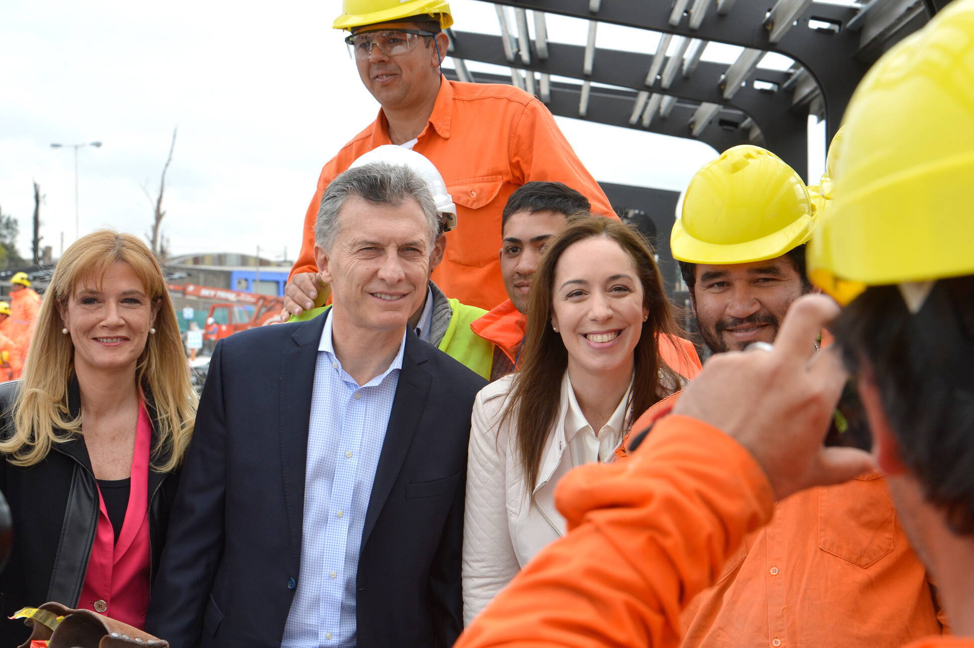 El presidente Macri recorrió las obras del Metrobus de La Matanza