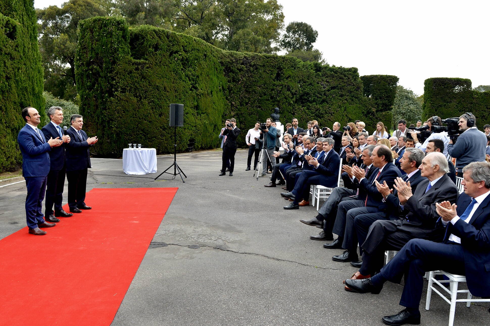 El presidente Macri encabezó un acto en homenaje a Hipólito Yrigoyen