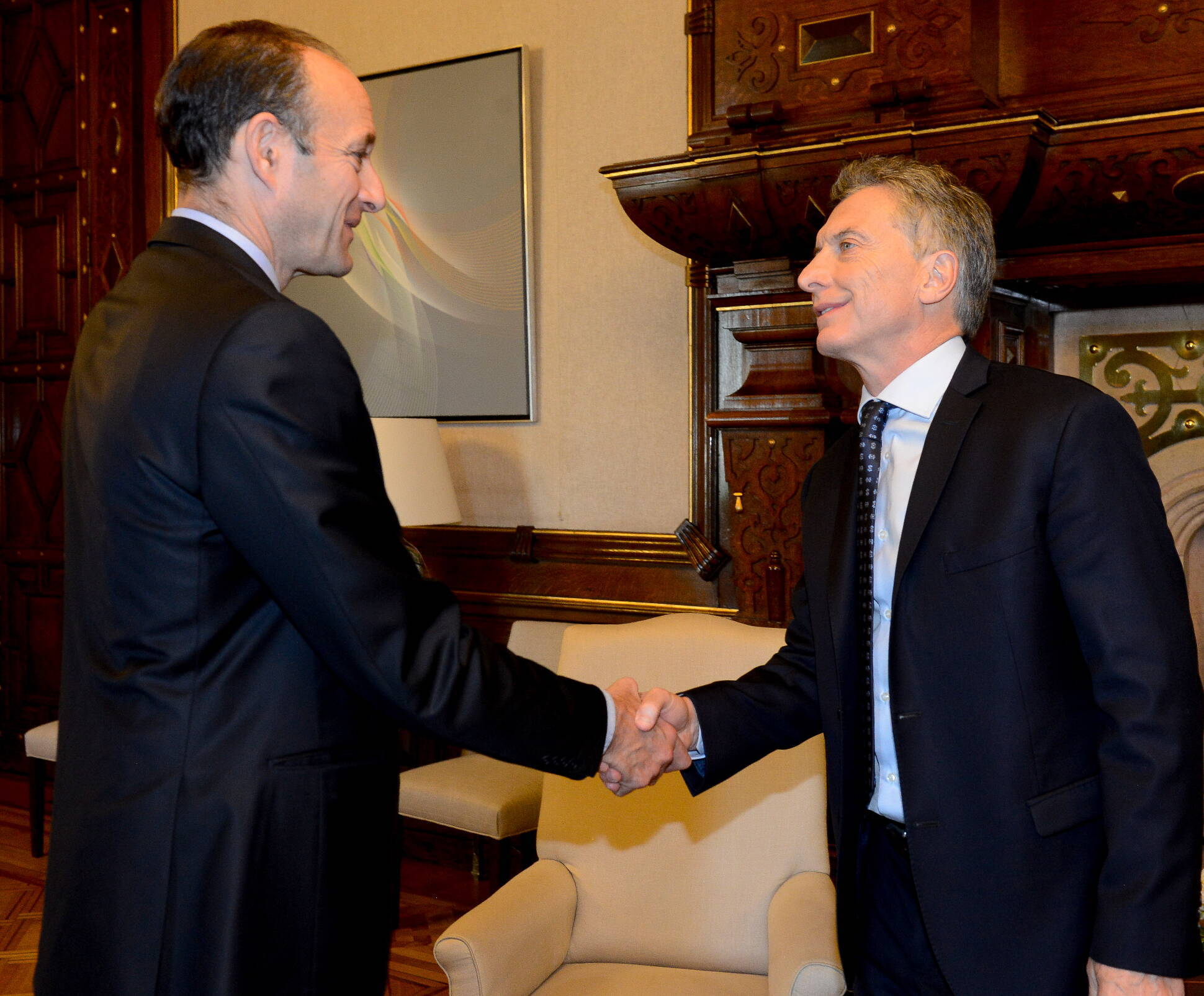 El Presidente recibió a Kenneth Jacob, presidente y CEO de la firma Lazard