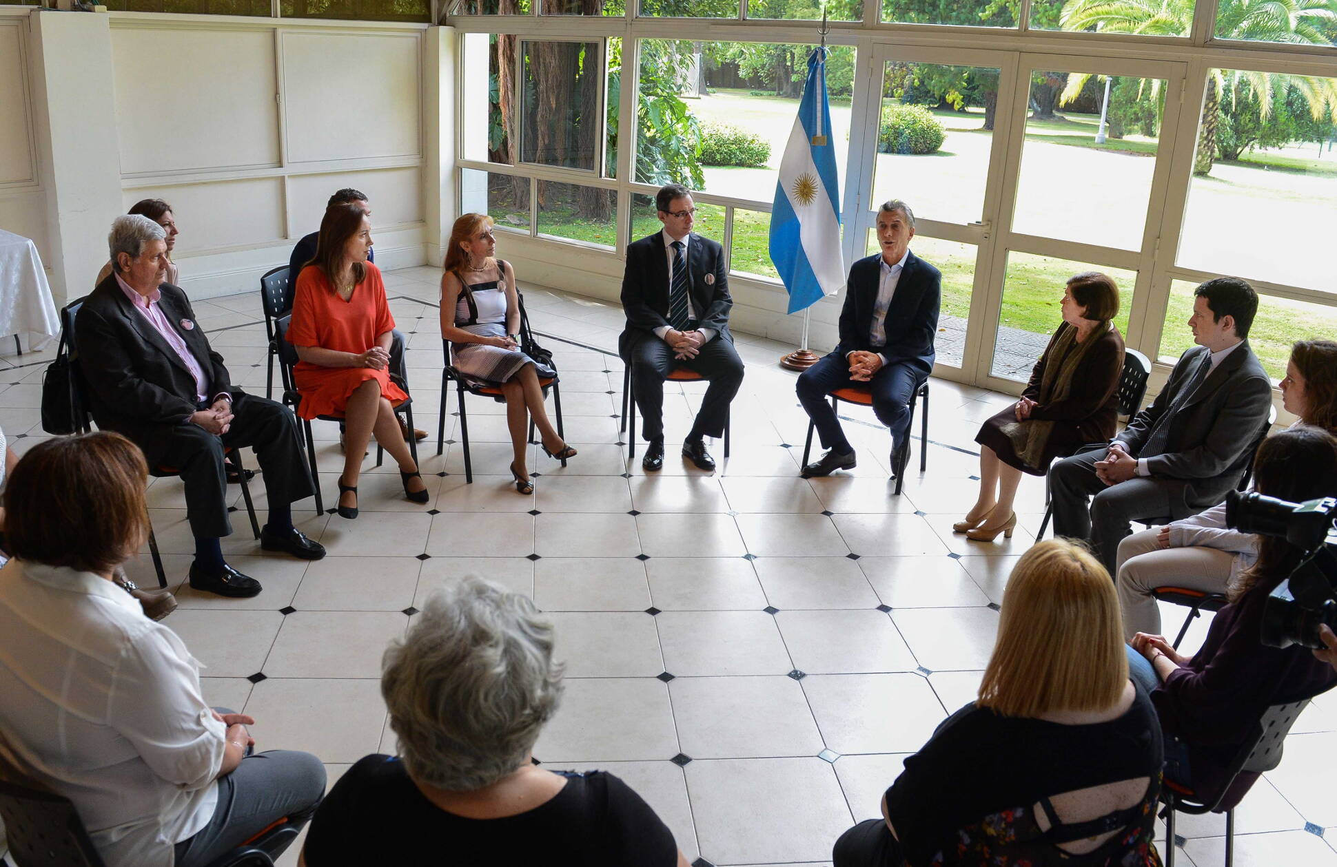 El presidente Mauricio Macri recibió a familiares de víctimas de violencia de género