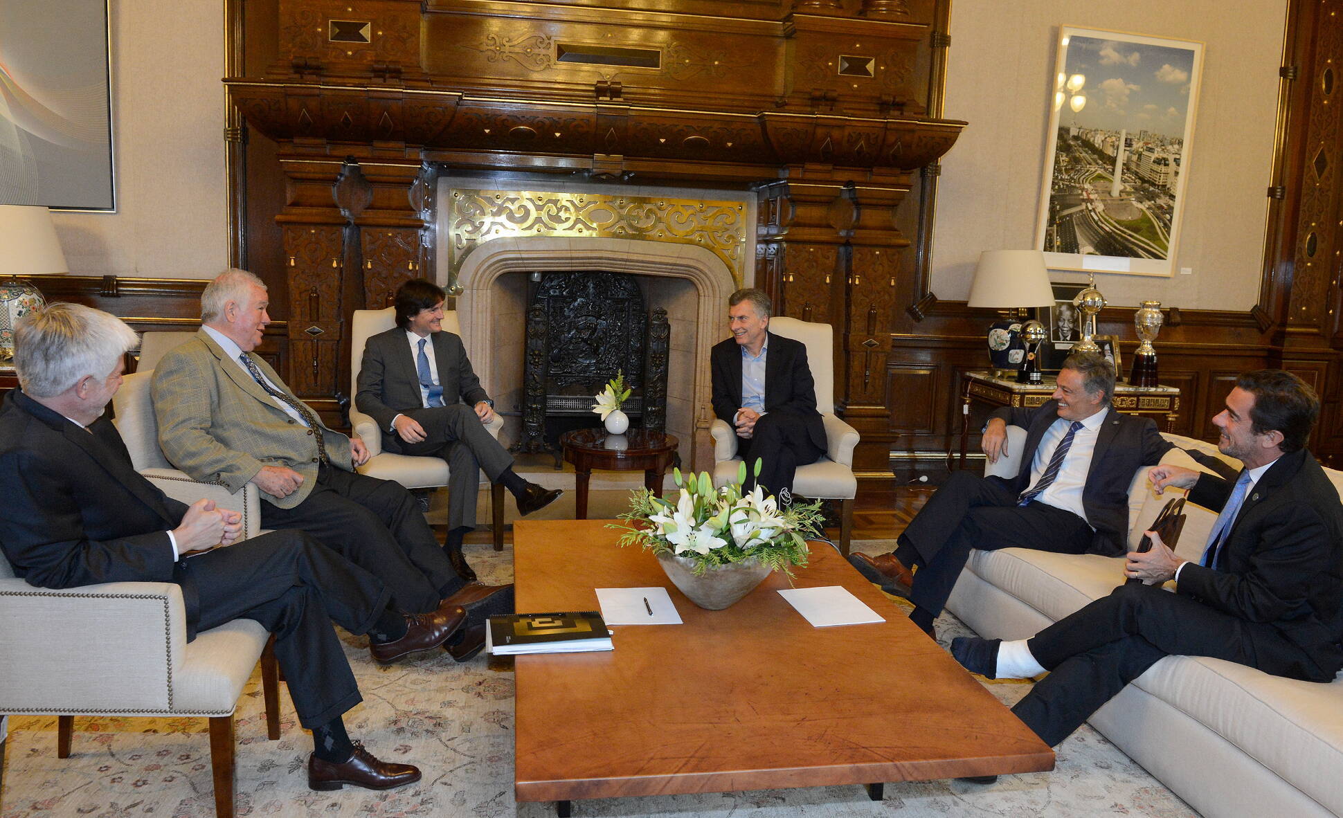 El presidente Macri recibió a las autoridades de MSU, que construirá tres centrales termoeléctricas