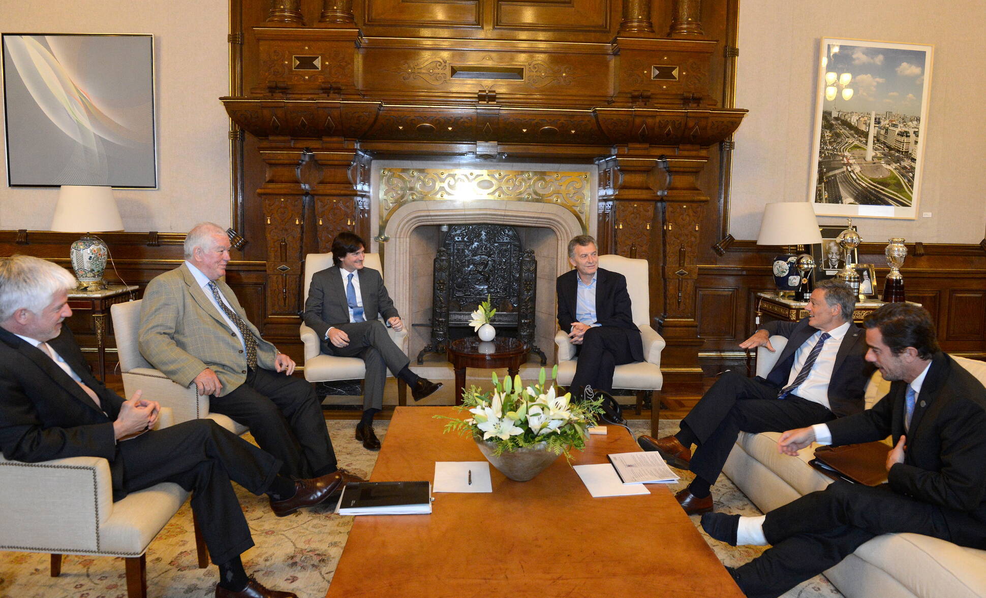 El presidente Macri recibió a las autoridades de MSU, que construirá tres centrales termoeléctricas