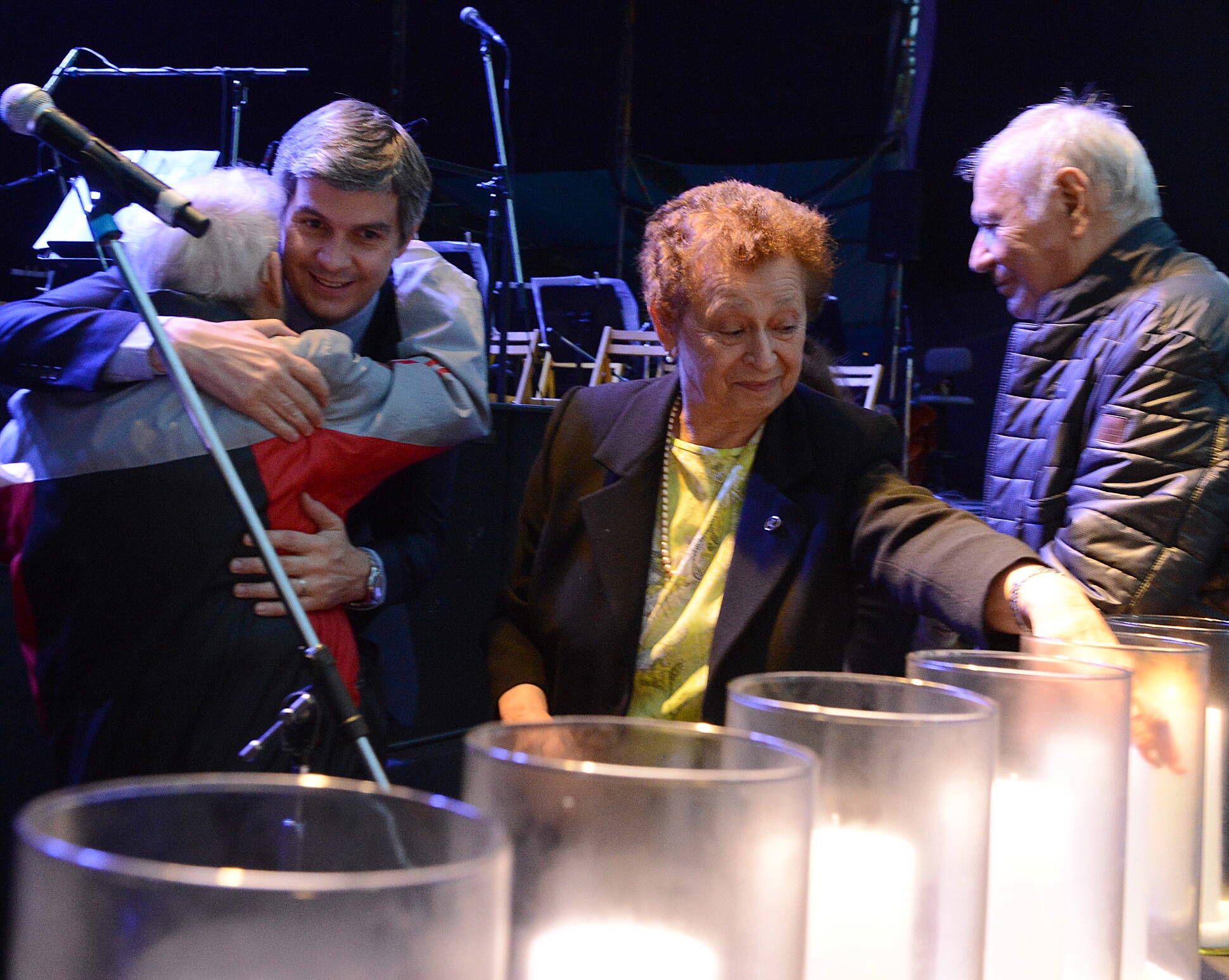 Peña participó de la conmemoración de la “Noche de los Cristales Rotos”