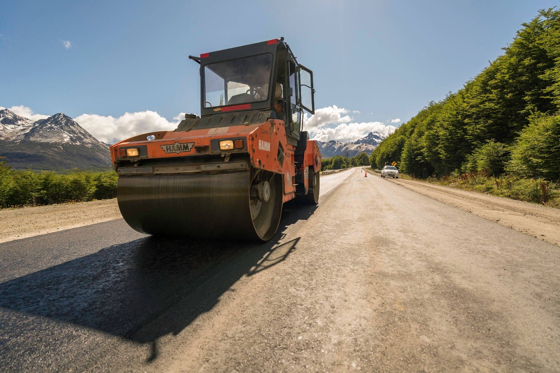 Reiniciaron la repavimentación de la Ruta Nacional 3 en Tierra del Fuego