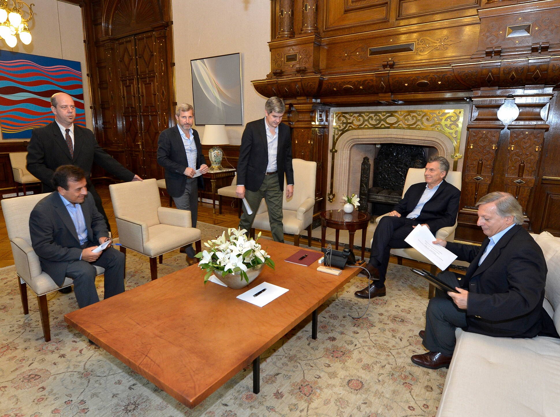 El presidente Mauricio Macri encabezó una reunión de coordinación de gobierno