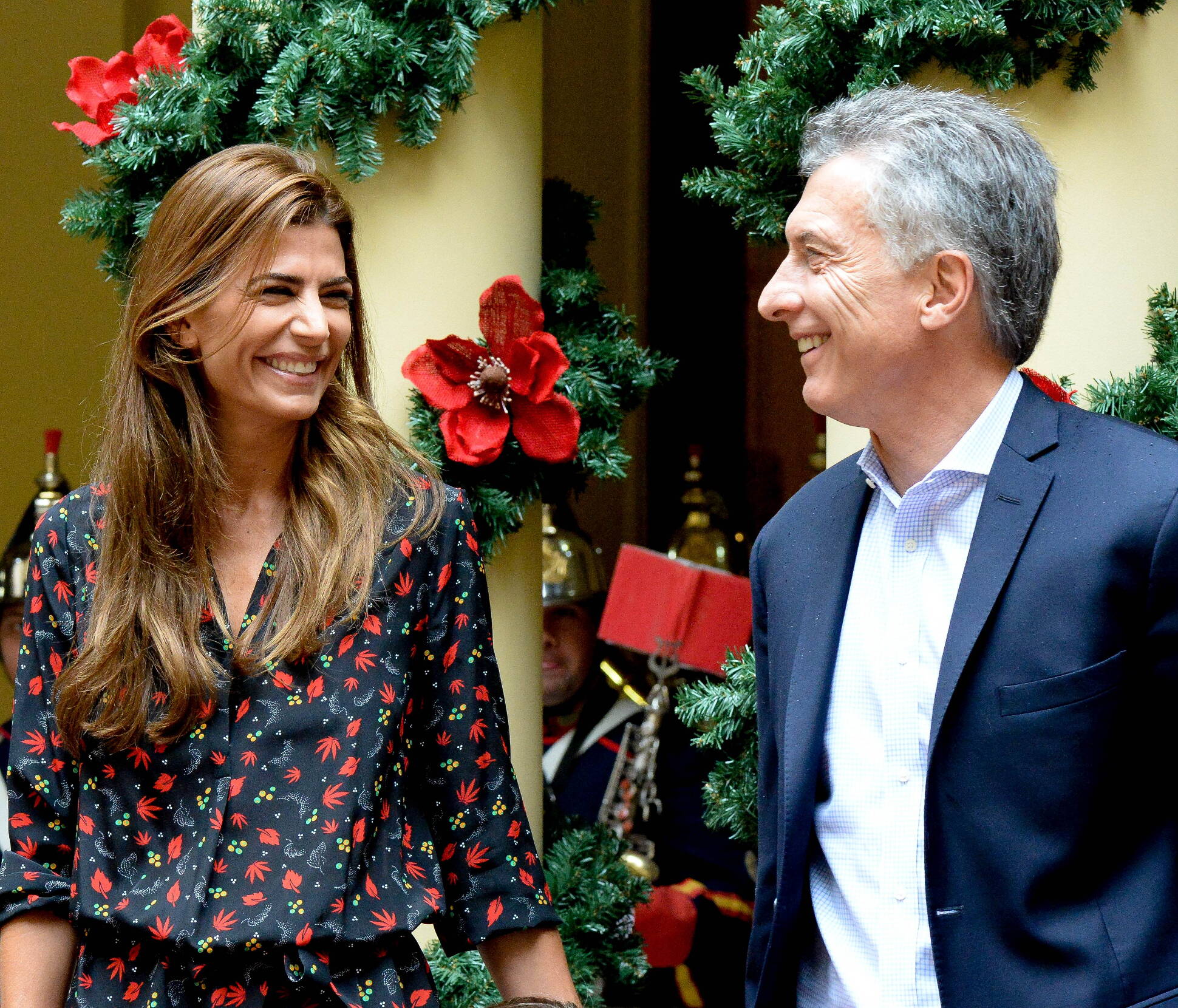 El Presidente participó de un brindis por las Fiestas junto a trabajadores de Casa Rosada