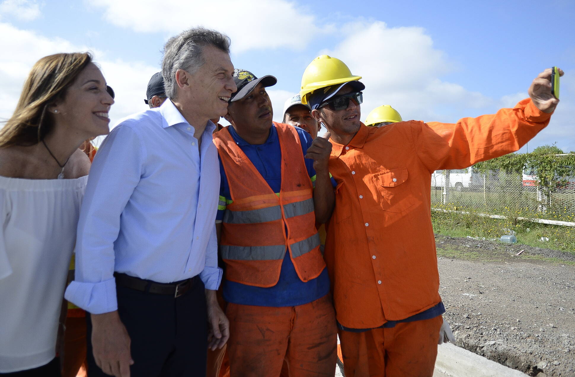 El presidente Macri recorrió obras viales en el municipio de Quilmes