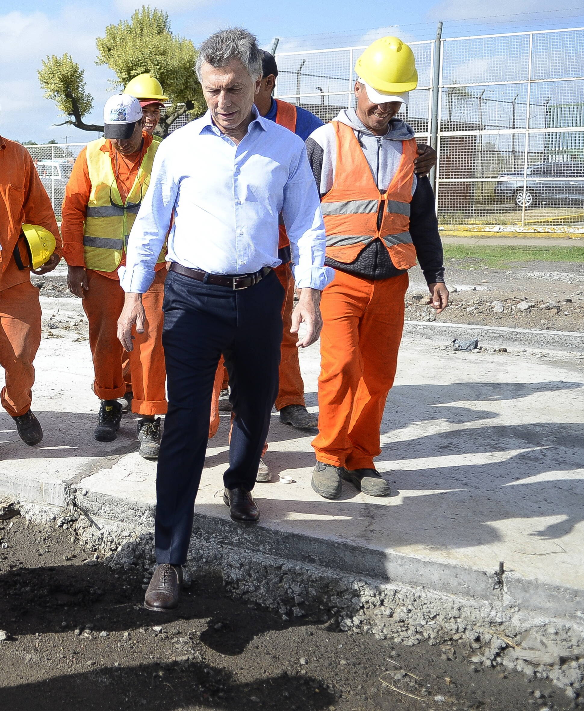 El presidente Macri recorrió obras viales en el municipio de Quilmes