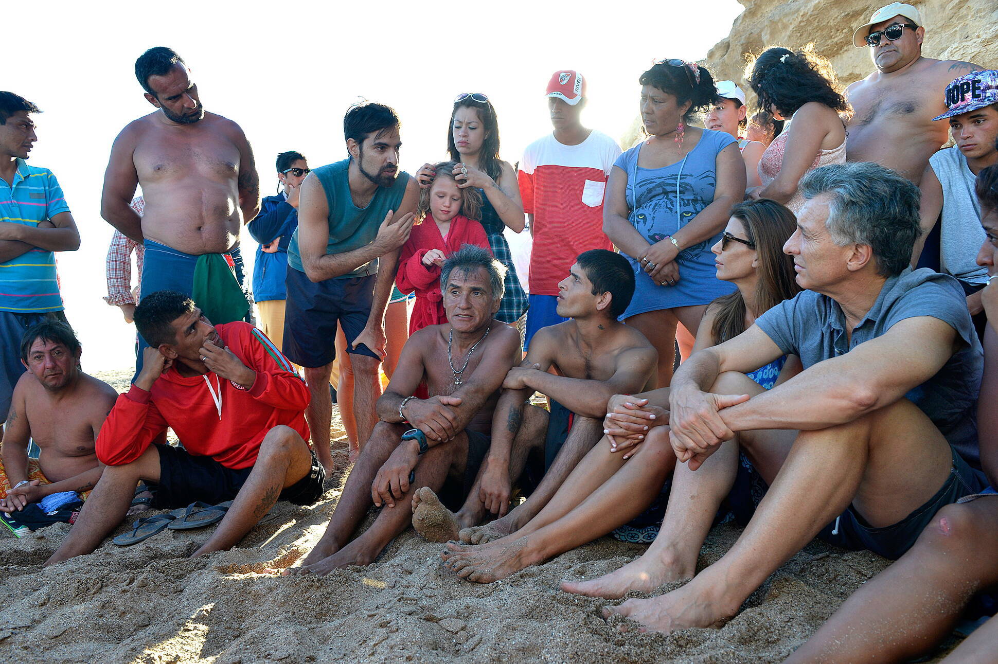 El Presidente estuvo con jóvenes que visitan Chapadmalal gracias a un programa social del Gobierno