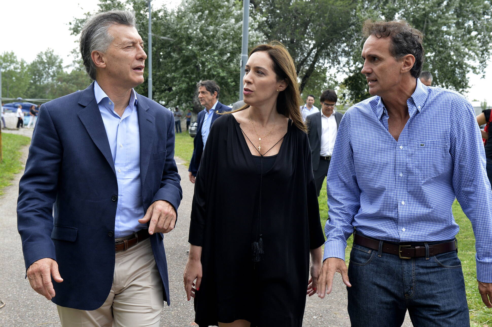 El presidente Macri visitó una colonia de vacaciones en el municipio de San Martín