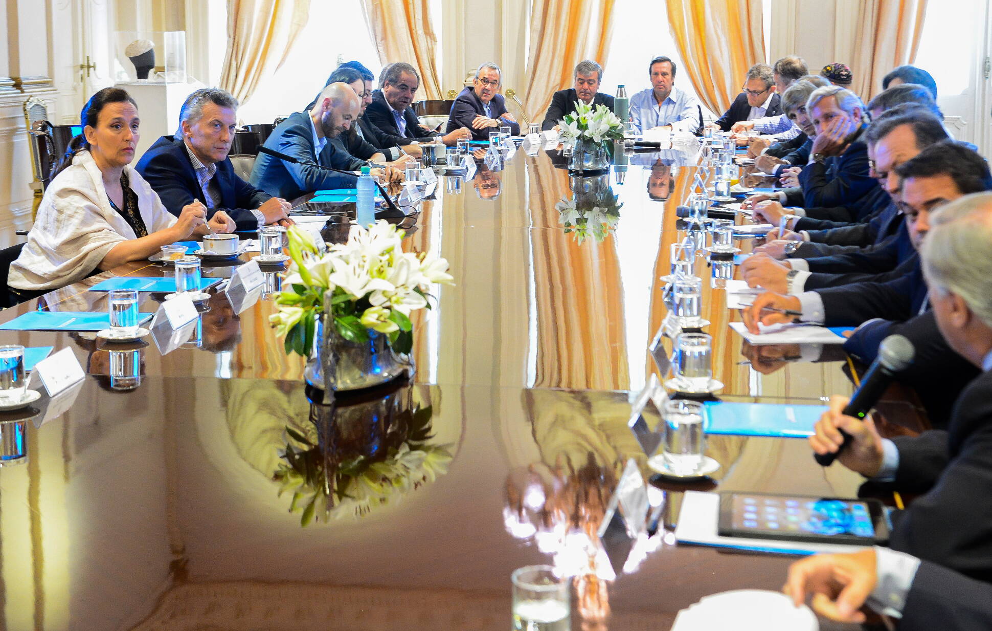 El presidente Mauricio Macri encabezó una nueva reunión de Gabinete en Casa Rosada