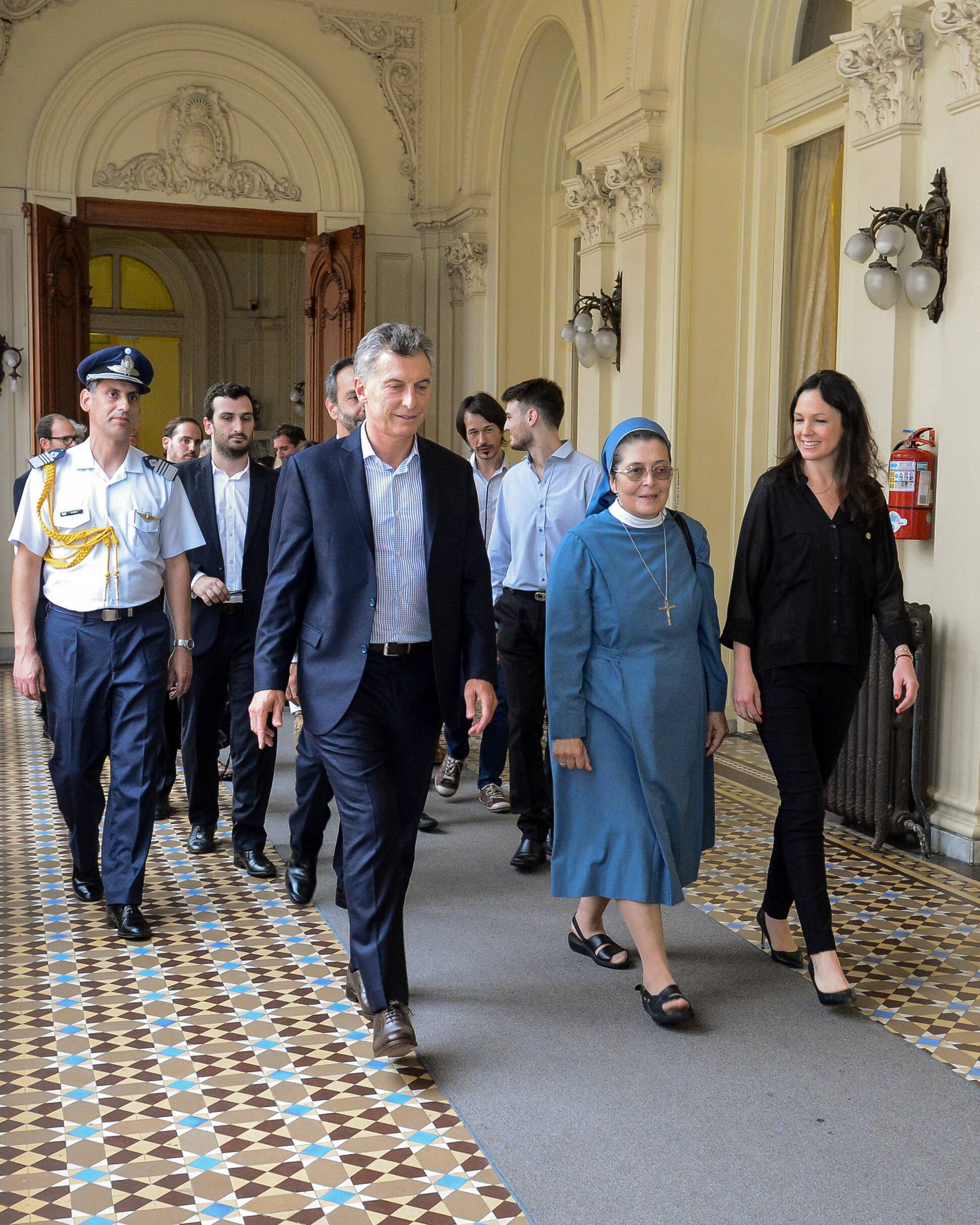 El presidente Macri recibió a los Abanderados de Argentina Solidaria 2016