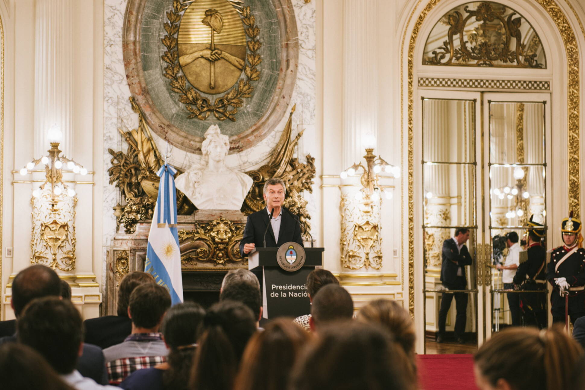 El Presidente dio una conferencia de prensa en Casa Rosada
