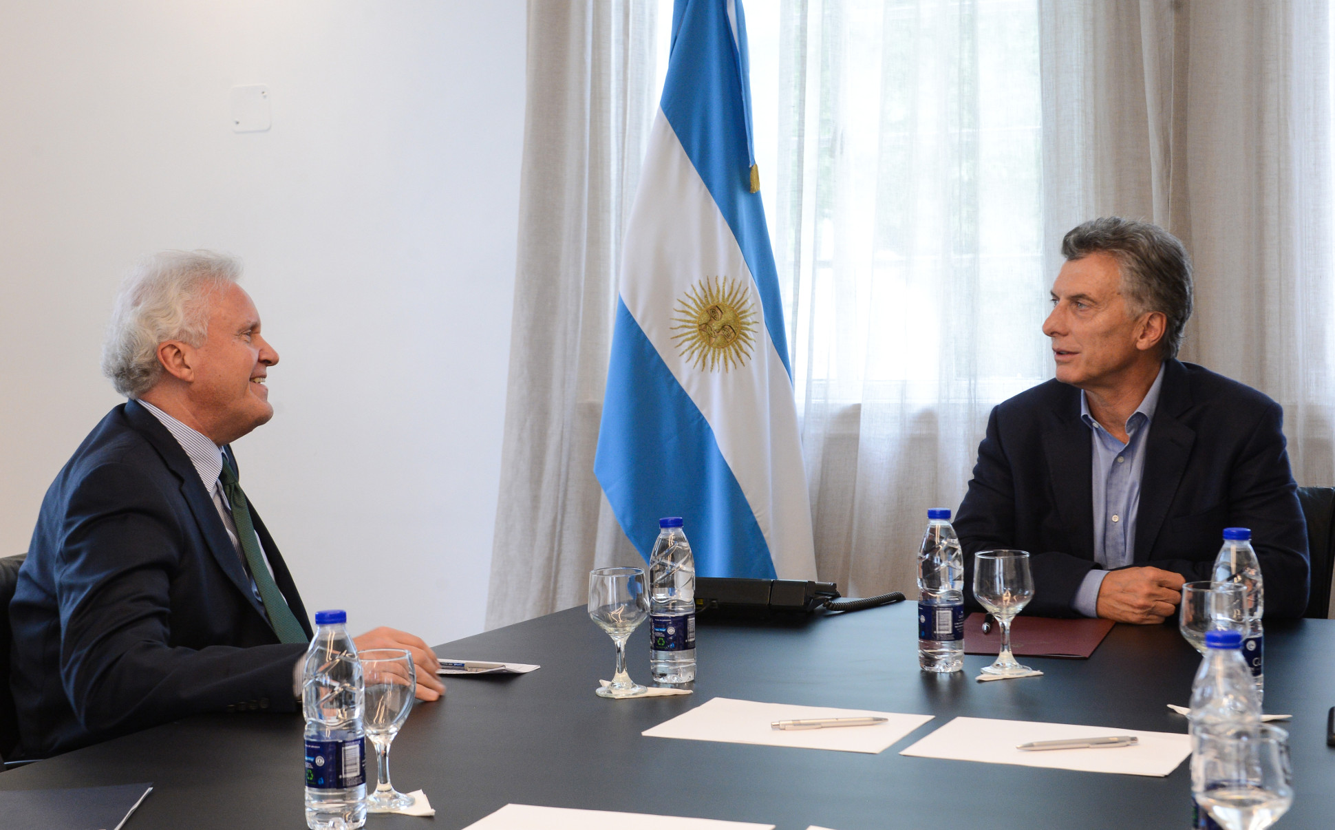 Macri junto a Jeffrey Immelt