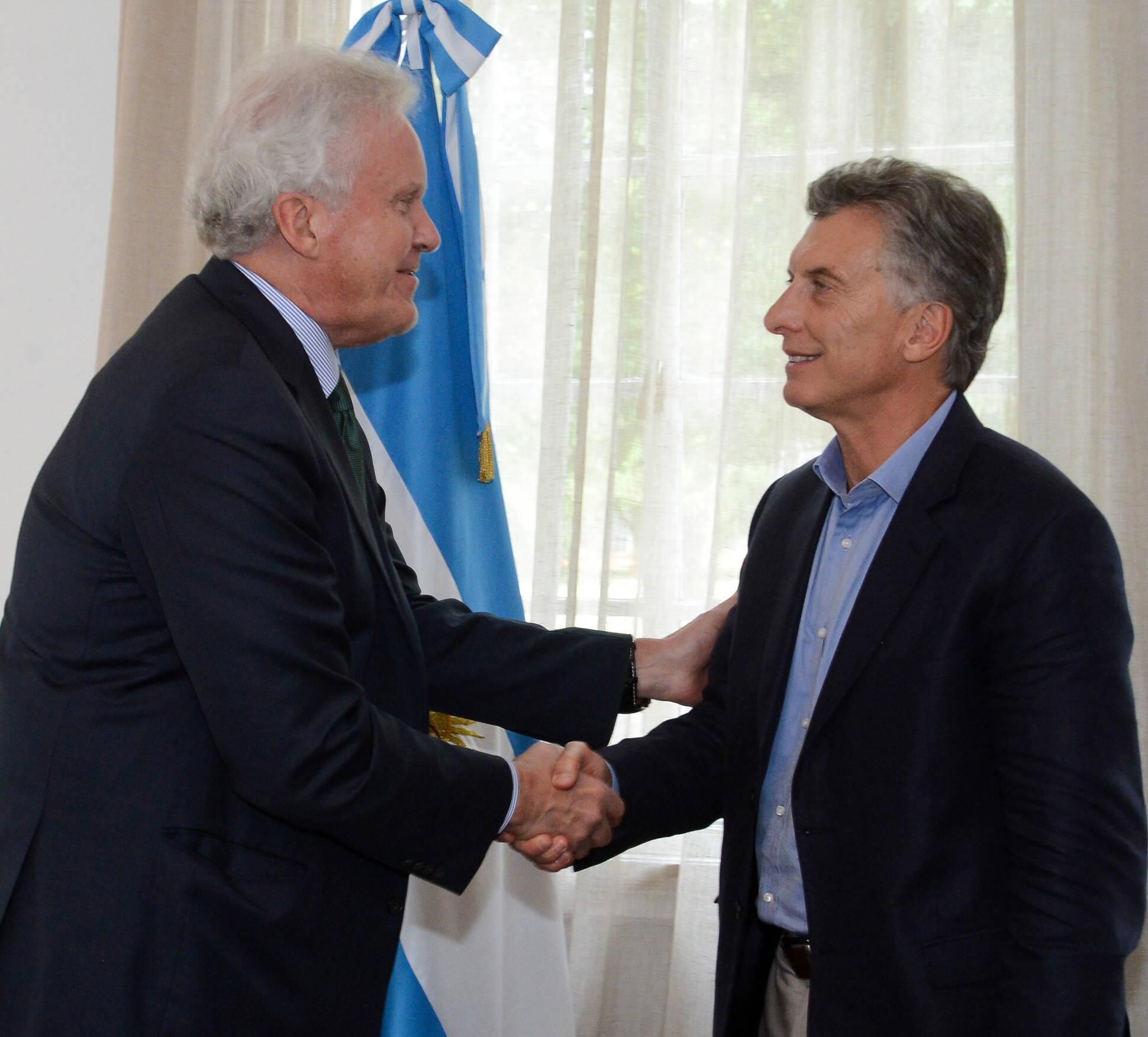 Macri junto a Jeffrey Immelt