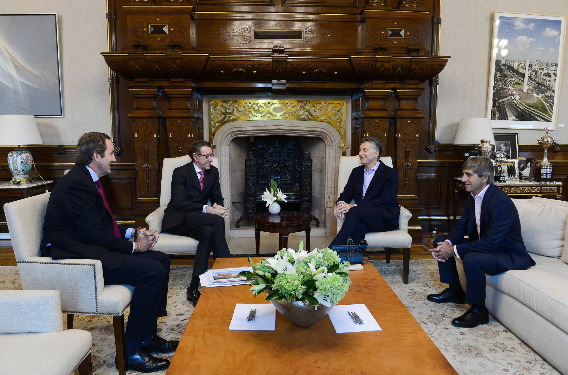 El presidente Macri recibió al director ejecutivo del banco Credite Agricole
