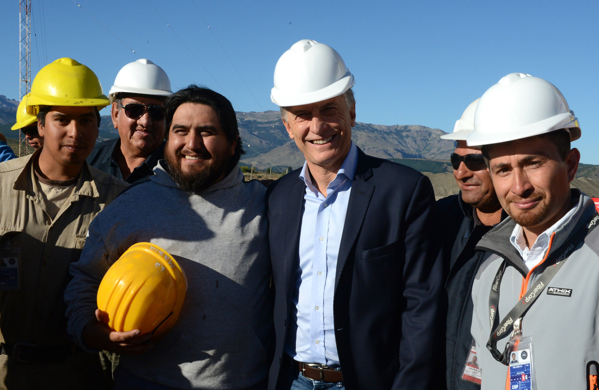 Macri recorrió las obras en el aeropuerto de San Martín de los Andes