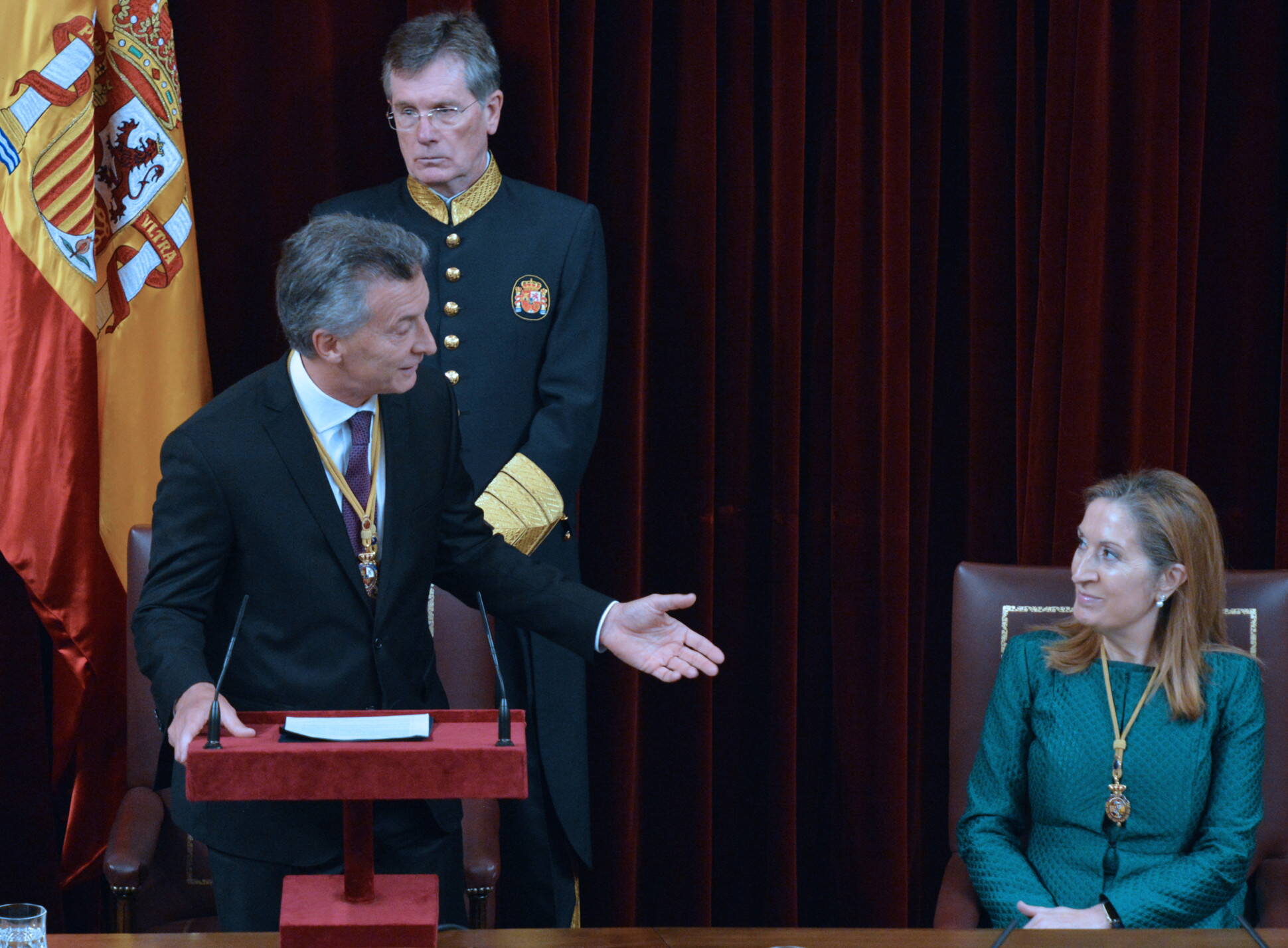 Mauricio Macri habló ante el Parlamento español