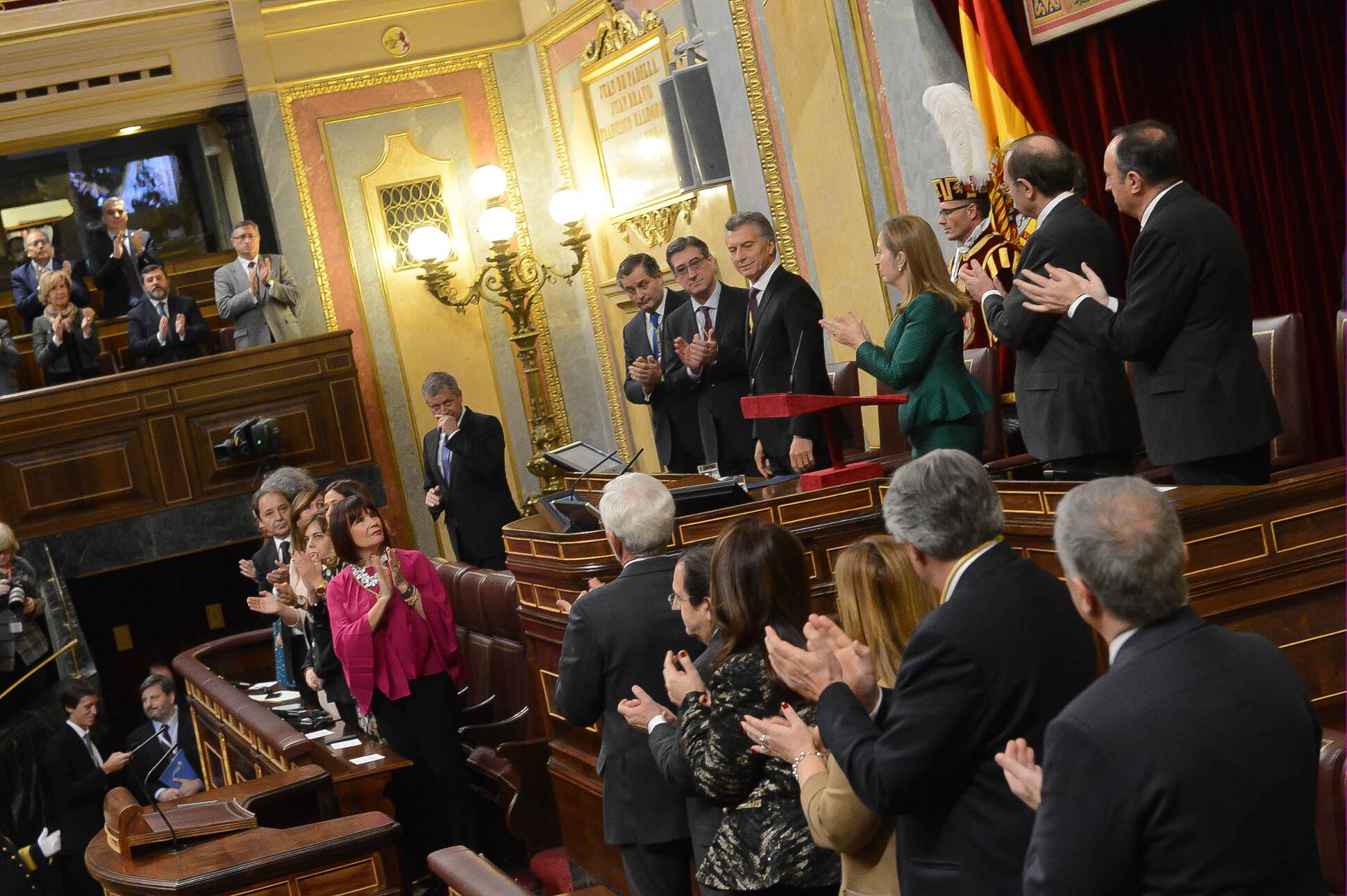 Mauricio Macri habló ante el Parlamento español