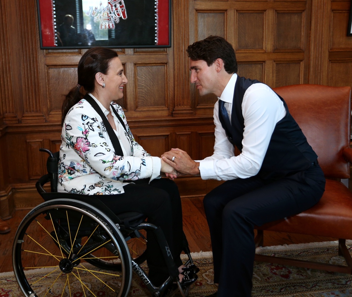 Michetti con el Primer Ministro Justin Trudeau