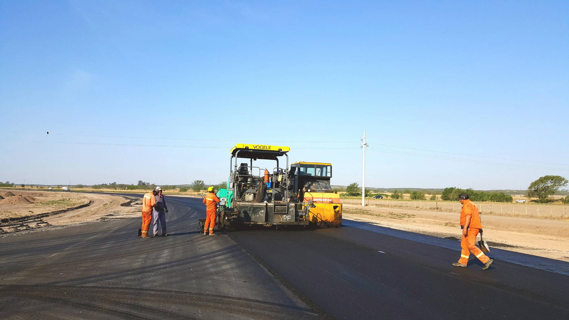 Obras en la Ruta Nacional 36, en Córdoba