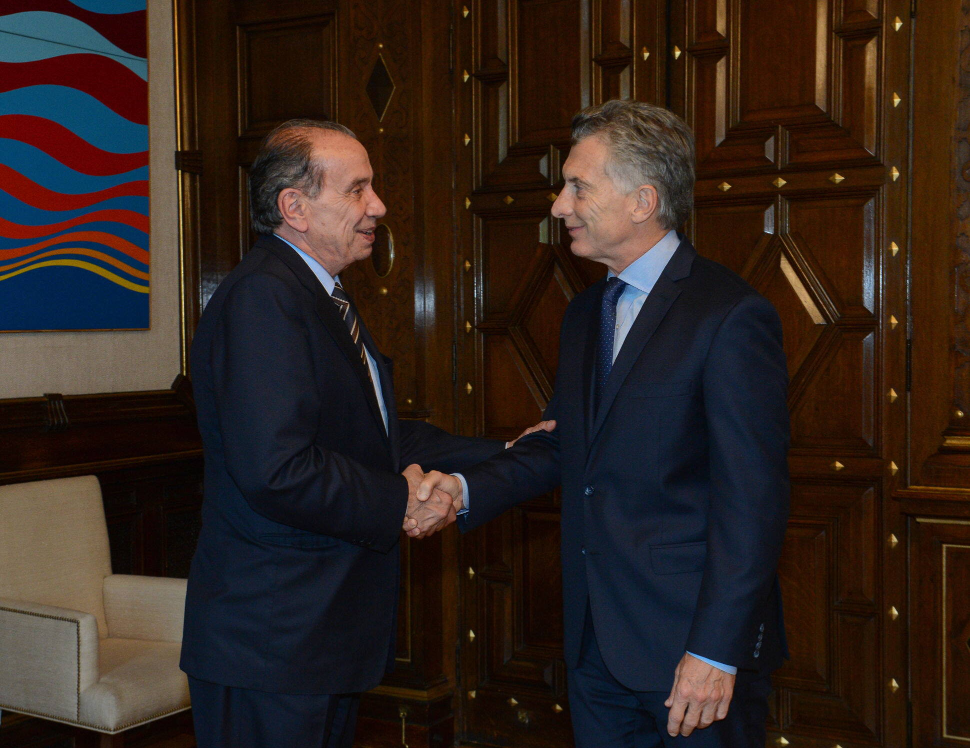 El Presidente recibió al canciller de Brasil