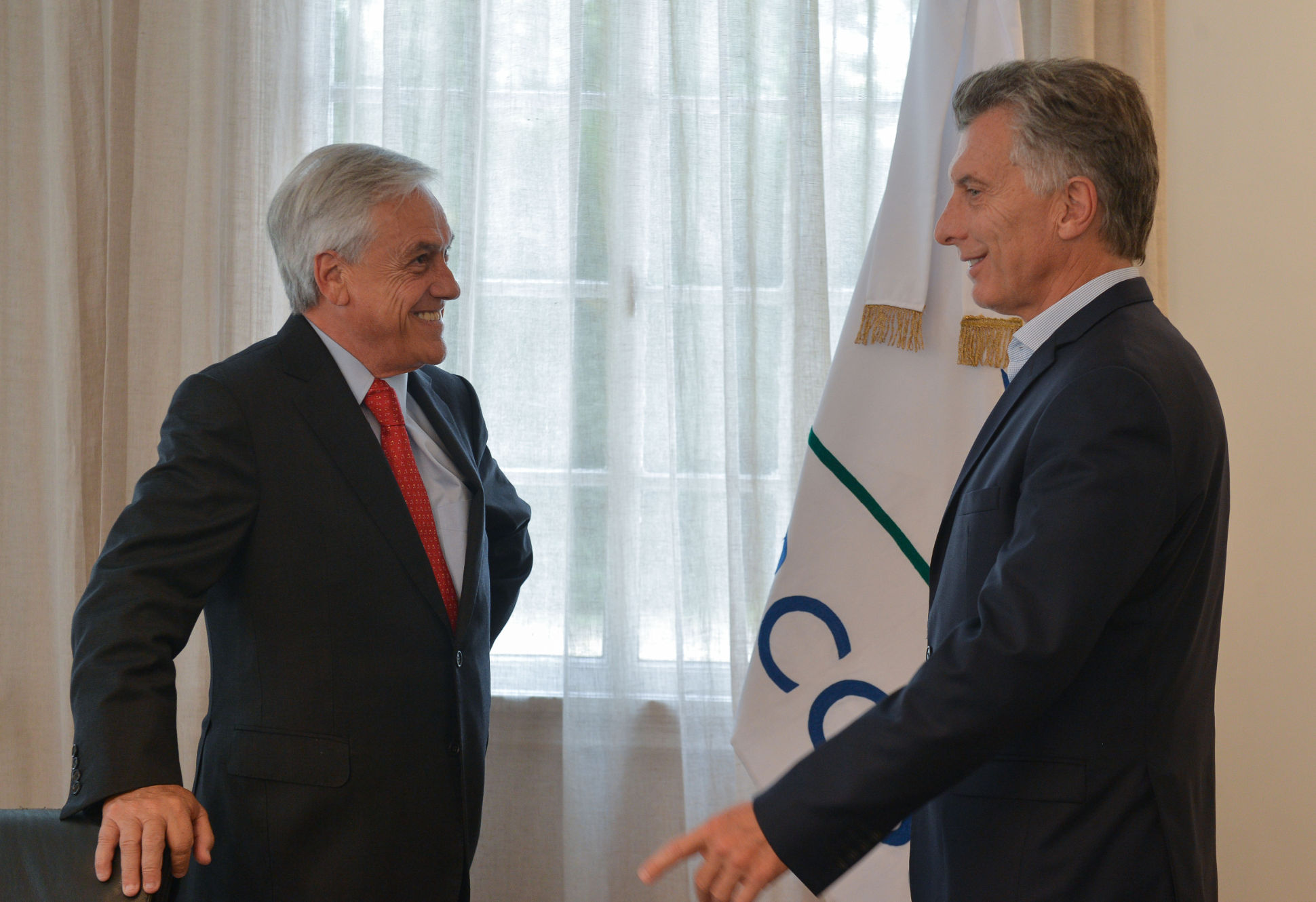 Mauricio Macri recibió al expresidente chileno Sebastián Piñera