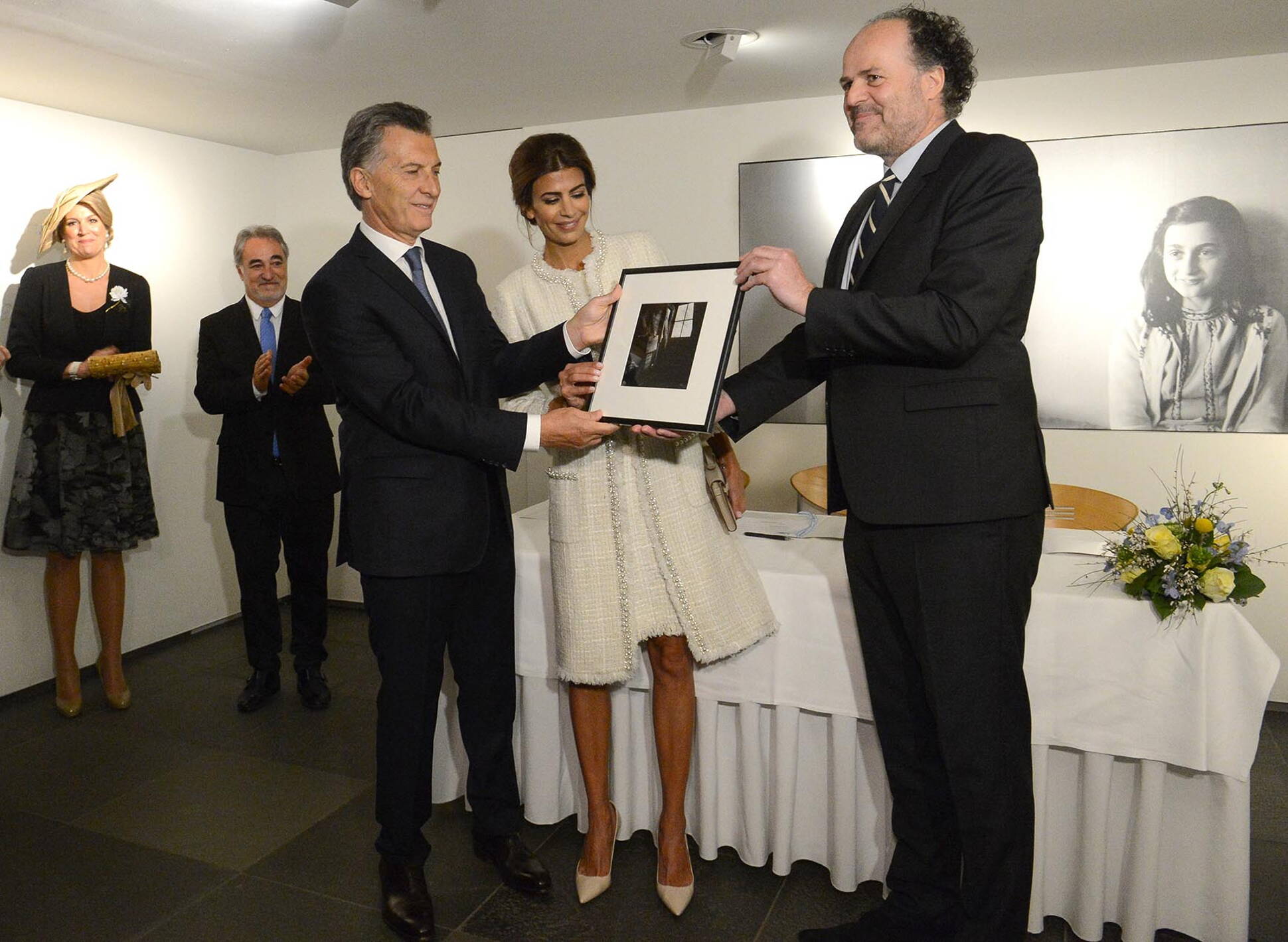 El presidente Macri recorrió el museo Casa de Ana Frank en Amsterdam