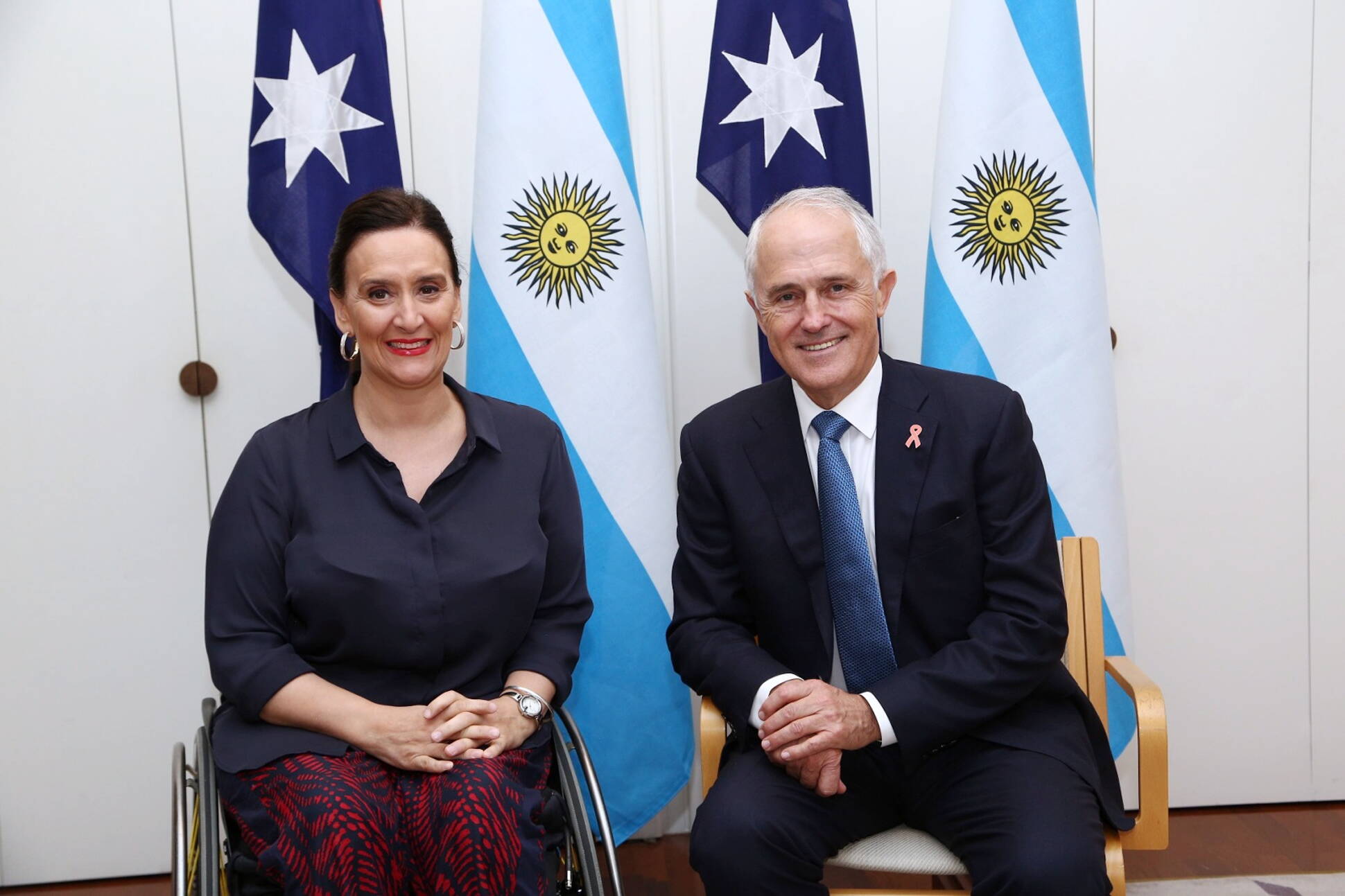 Michetti con el Primer Ministro Australiano