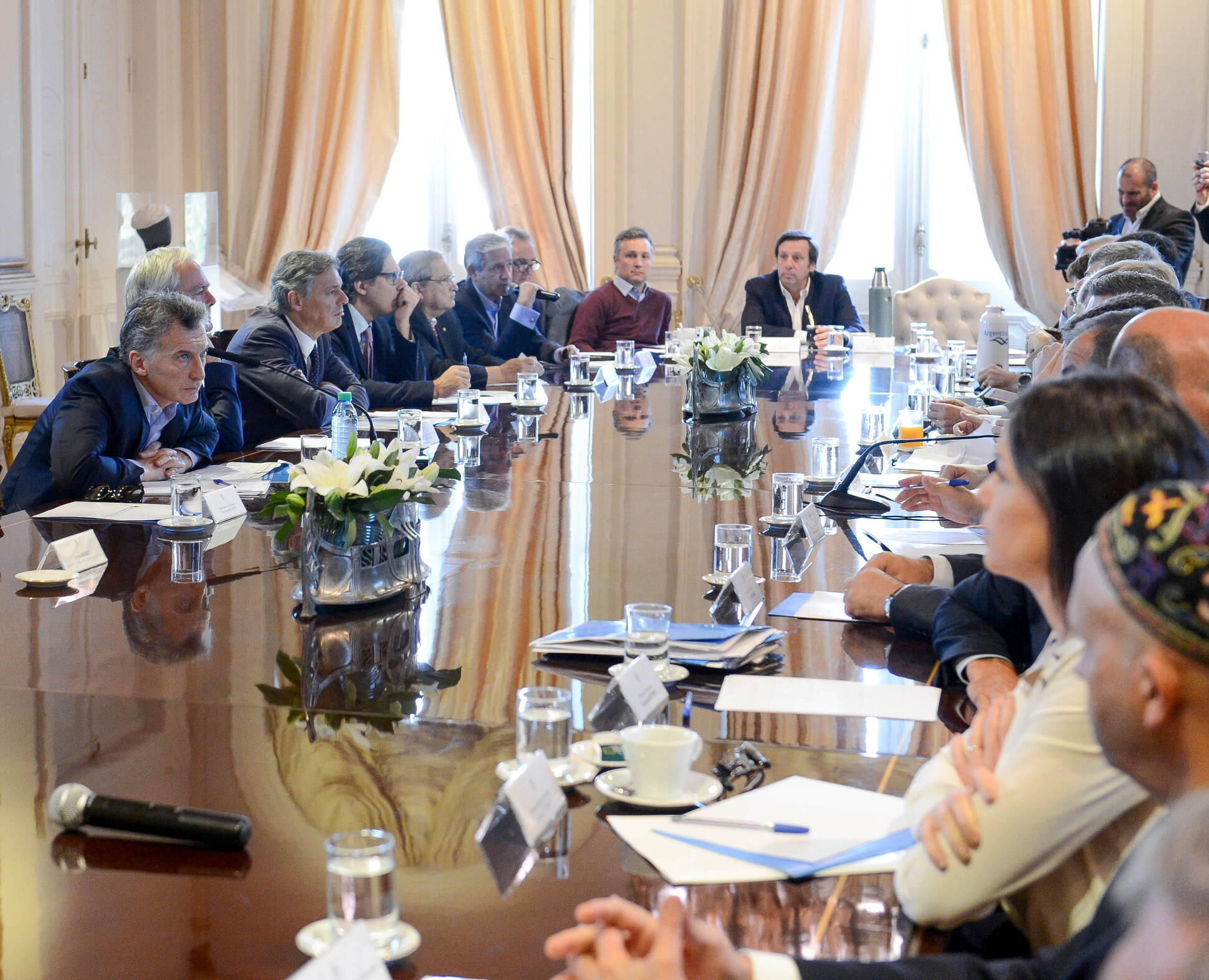 El presidente Mauricio Macri encabezó una reunión de Gabinete