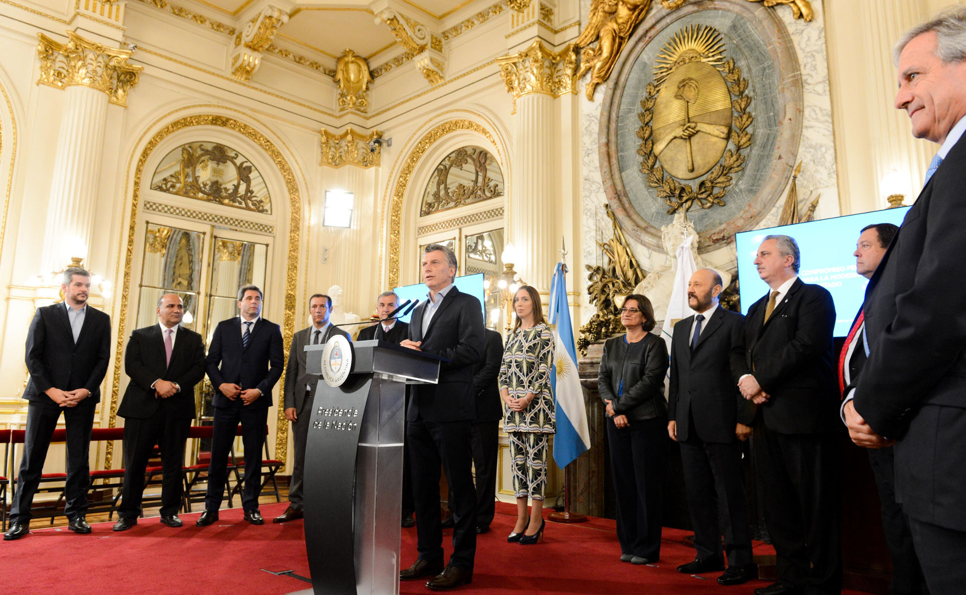 El presidente Macri presentó el Compromiso Federal para la Modernización del Estado