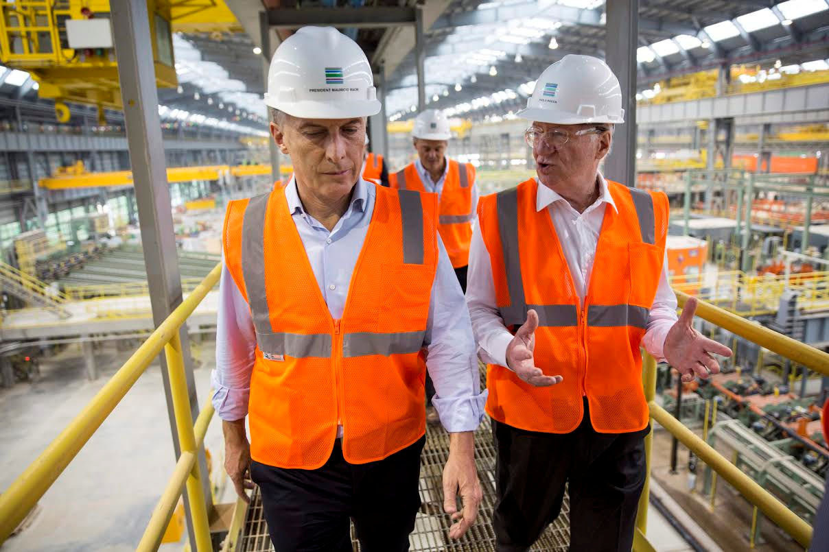 El Presidente recorrió la planta de Tenaris en Houston, Estados Unidos