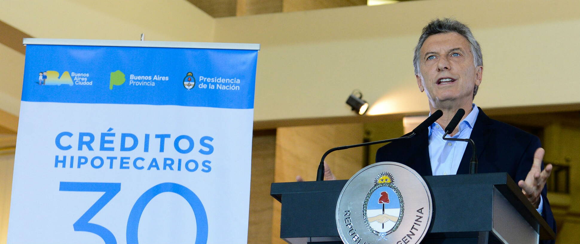 El Presidente presentó nuevos créditos hipotecarios a 30 años