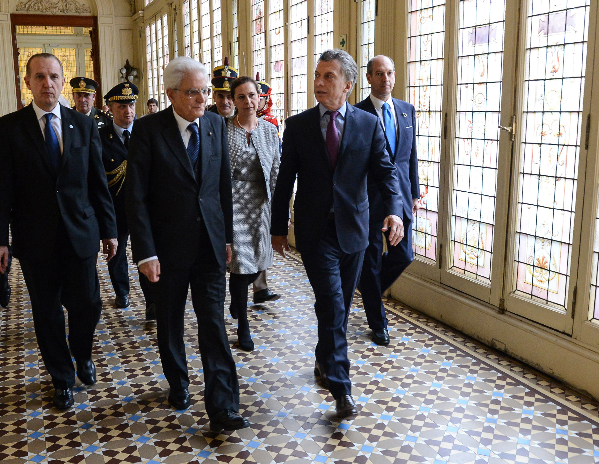 Mauricio Macri recibió al presidente de Italia