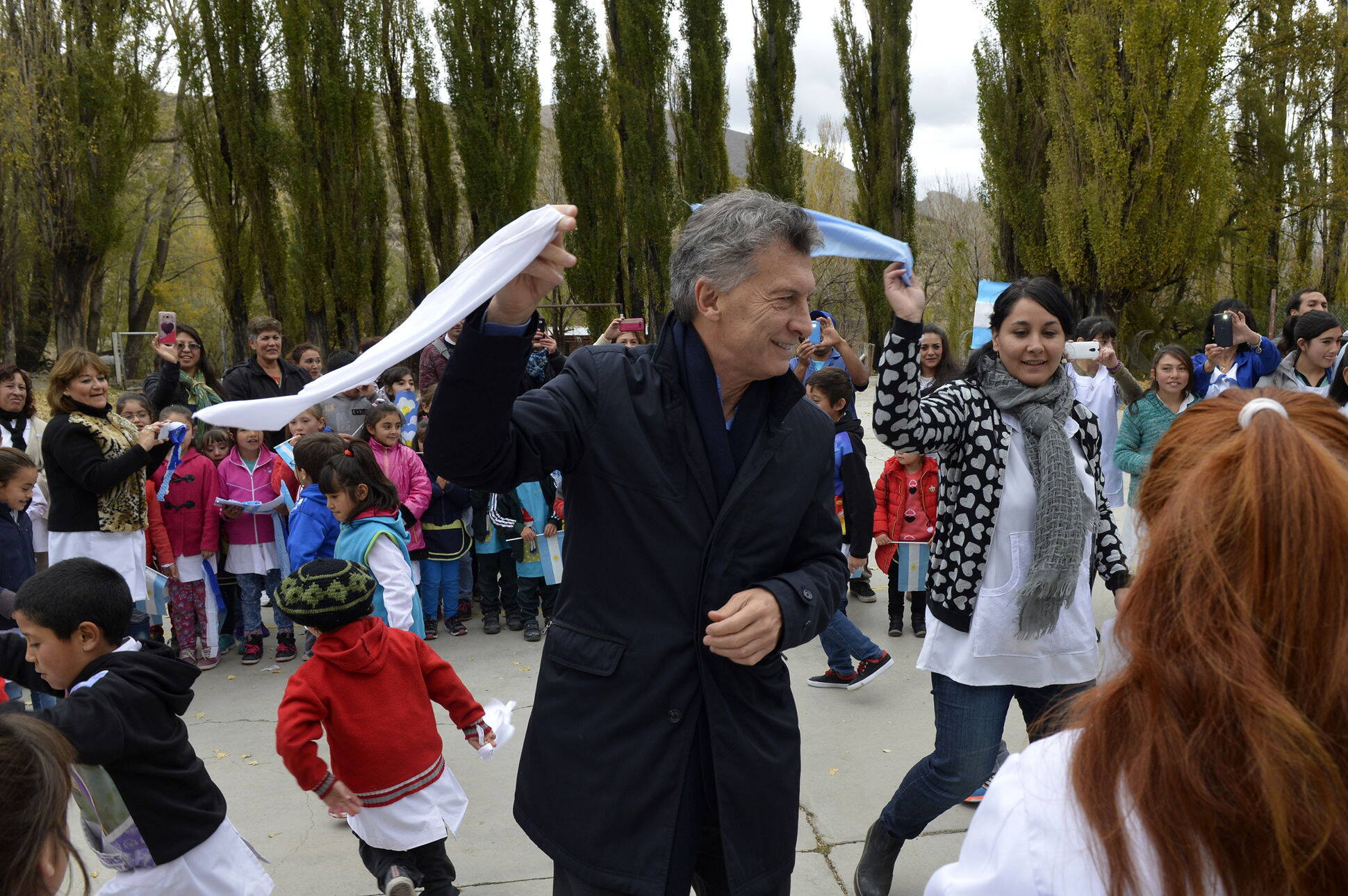 Macri visitó un pueblo que accedió por primera vez a Internet