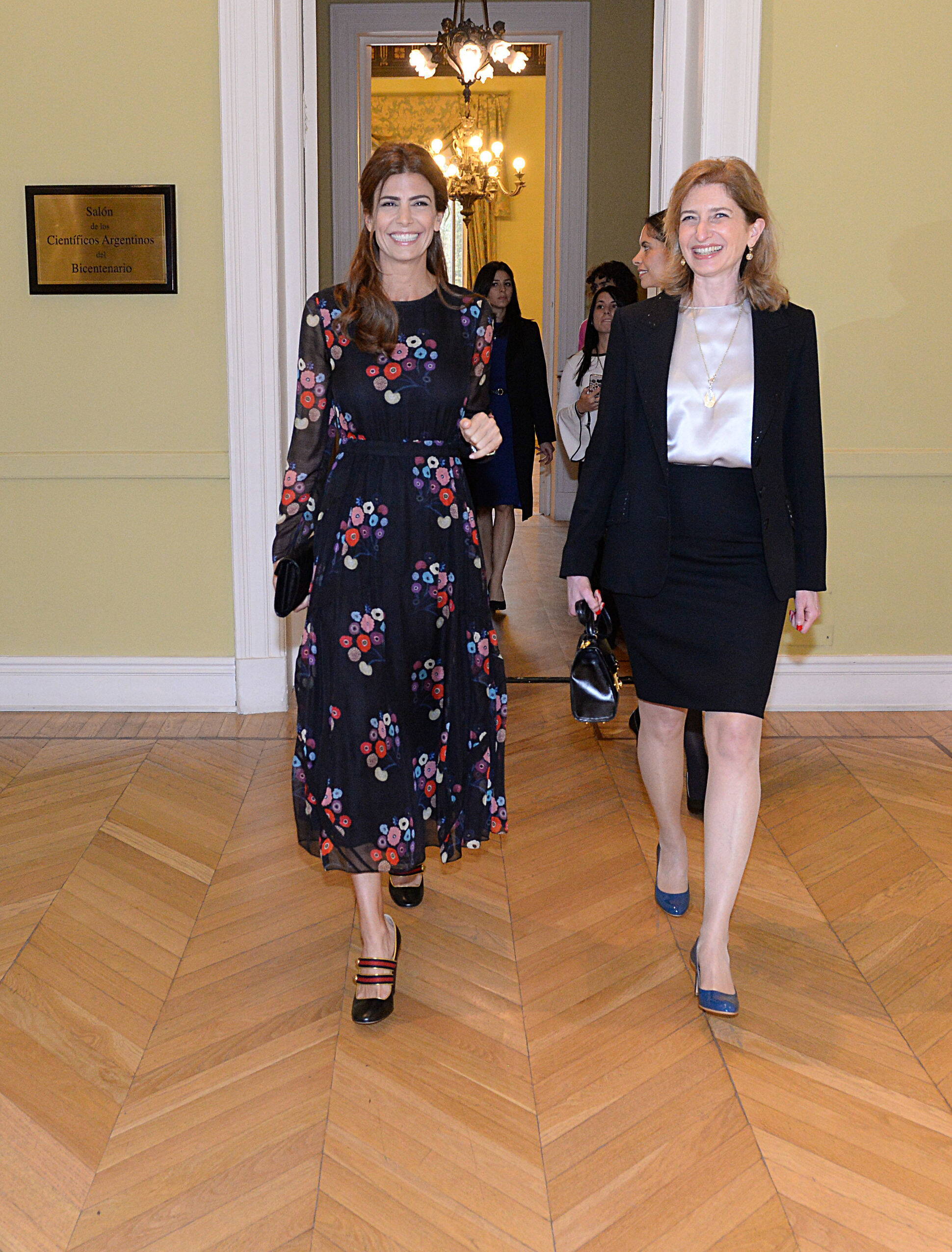 Juliana Awada recibió a la hija del presidente italiano