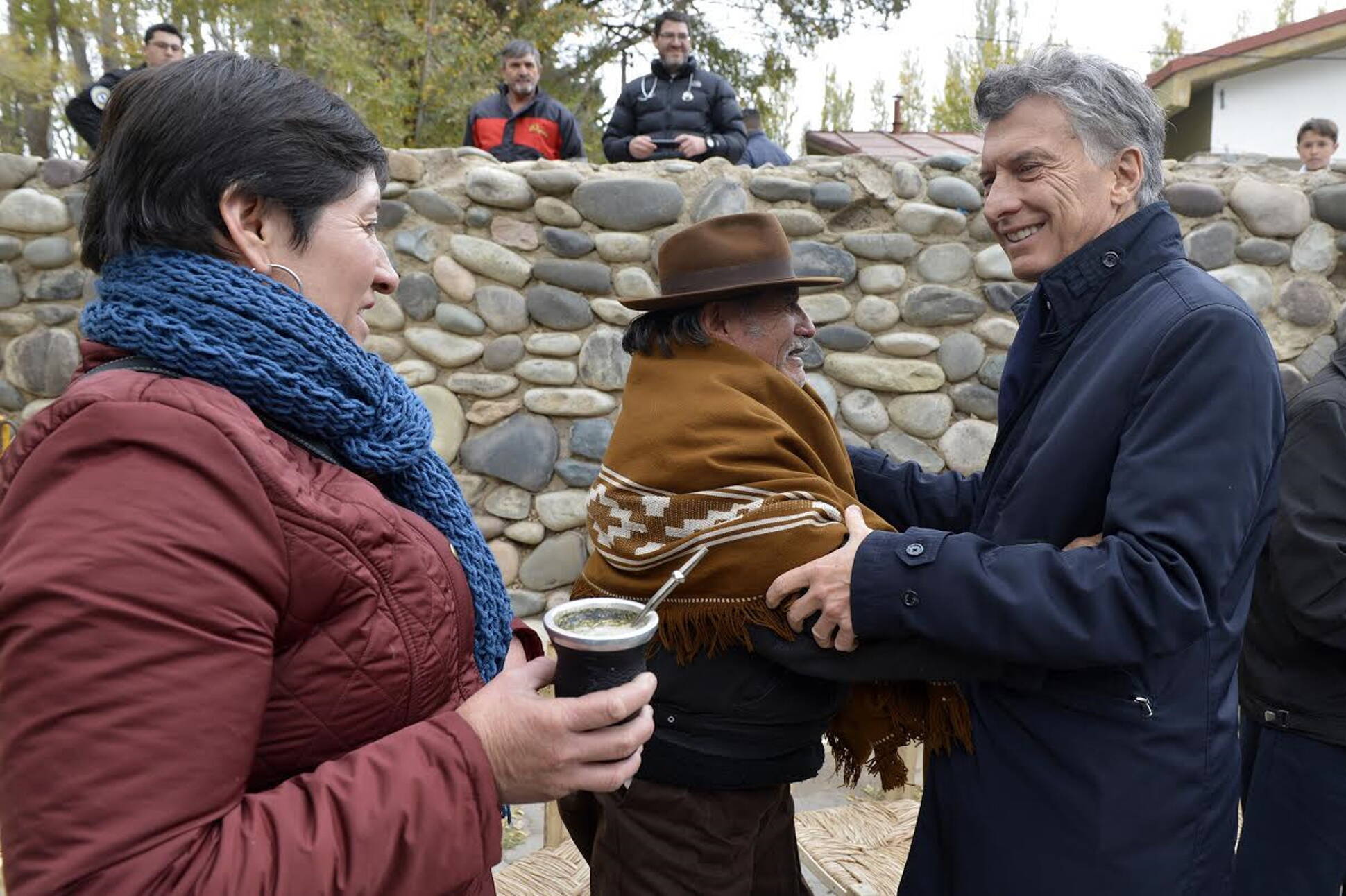 Macri visitó un pueblo que accedió por primera vez a Internet