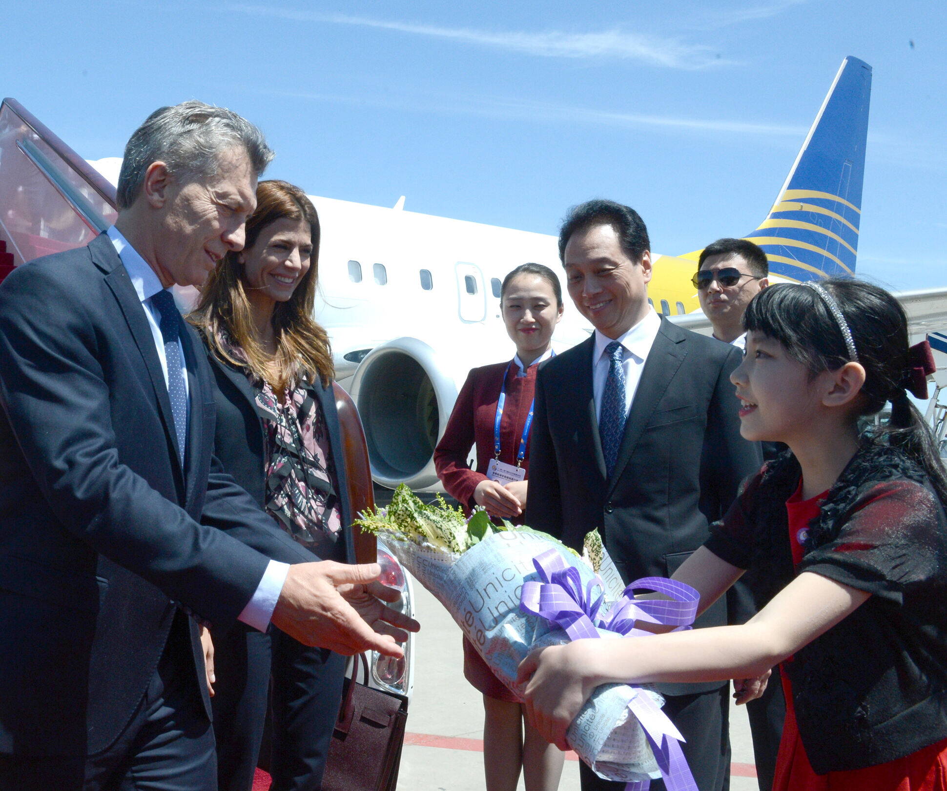 La Primera Dama y el Presidente llegaron a China