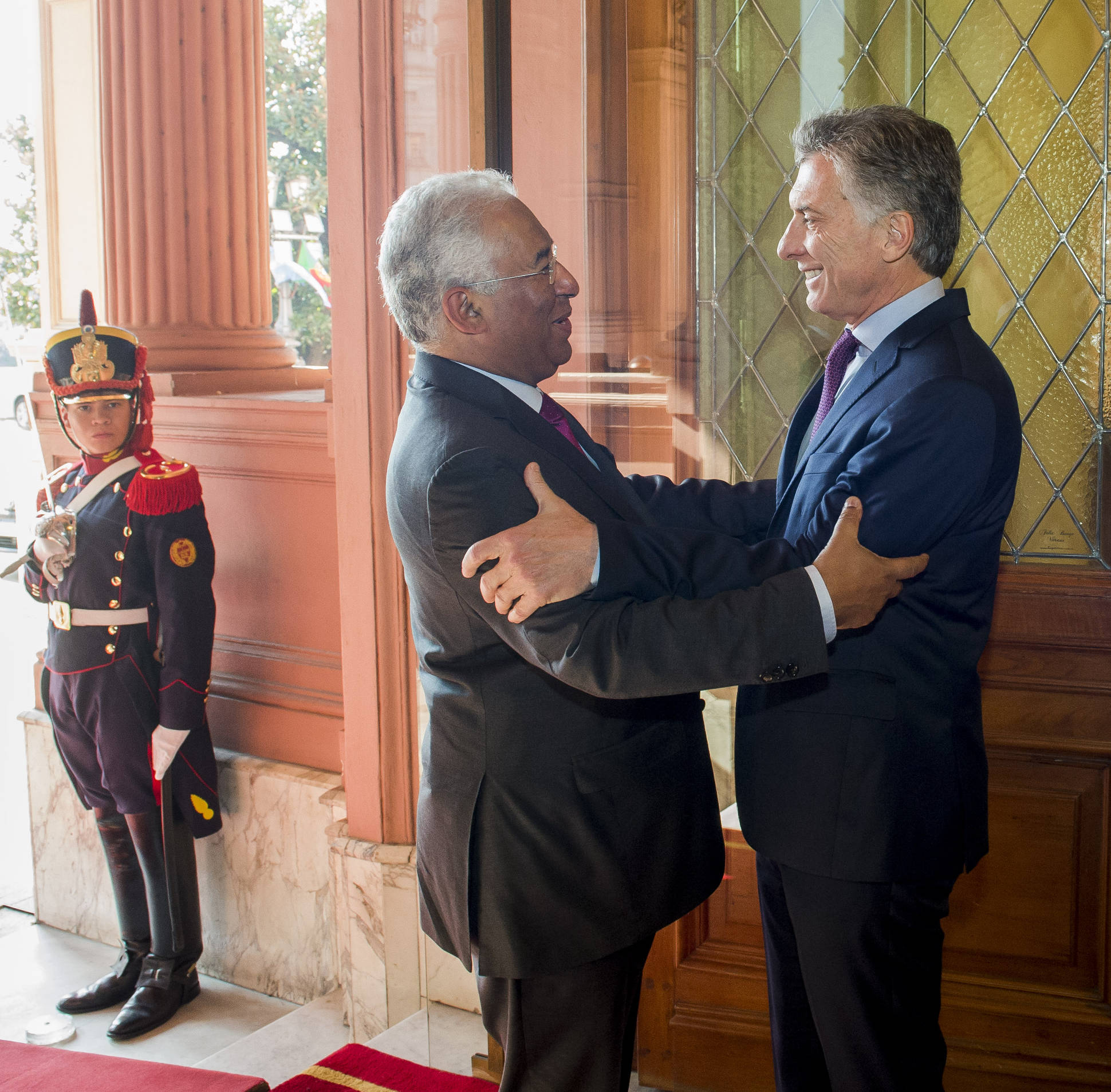 El presidente Macri recibió al primer ministro de Portugal 