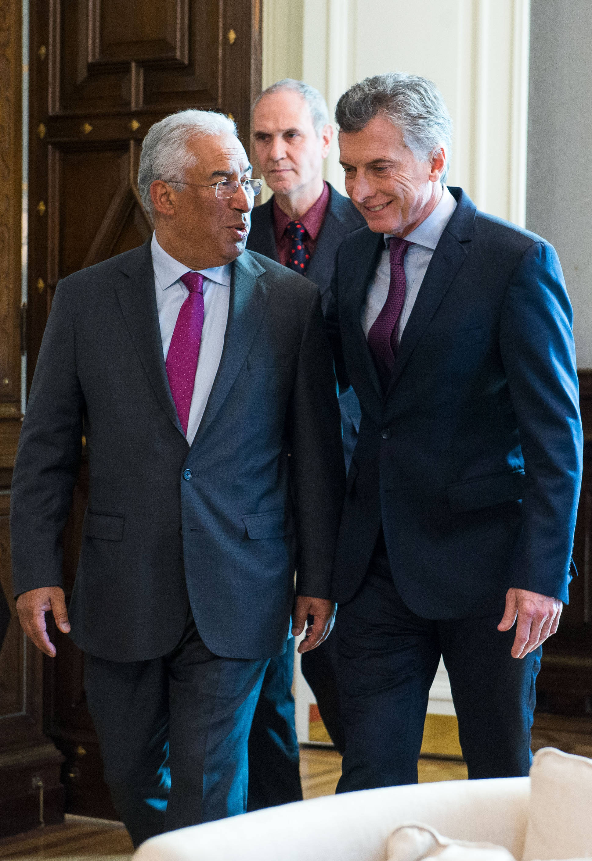 El presidente Macri recibió al primer ministro de Portugal 