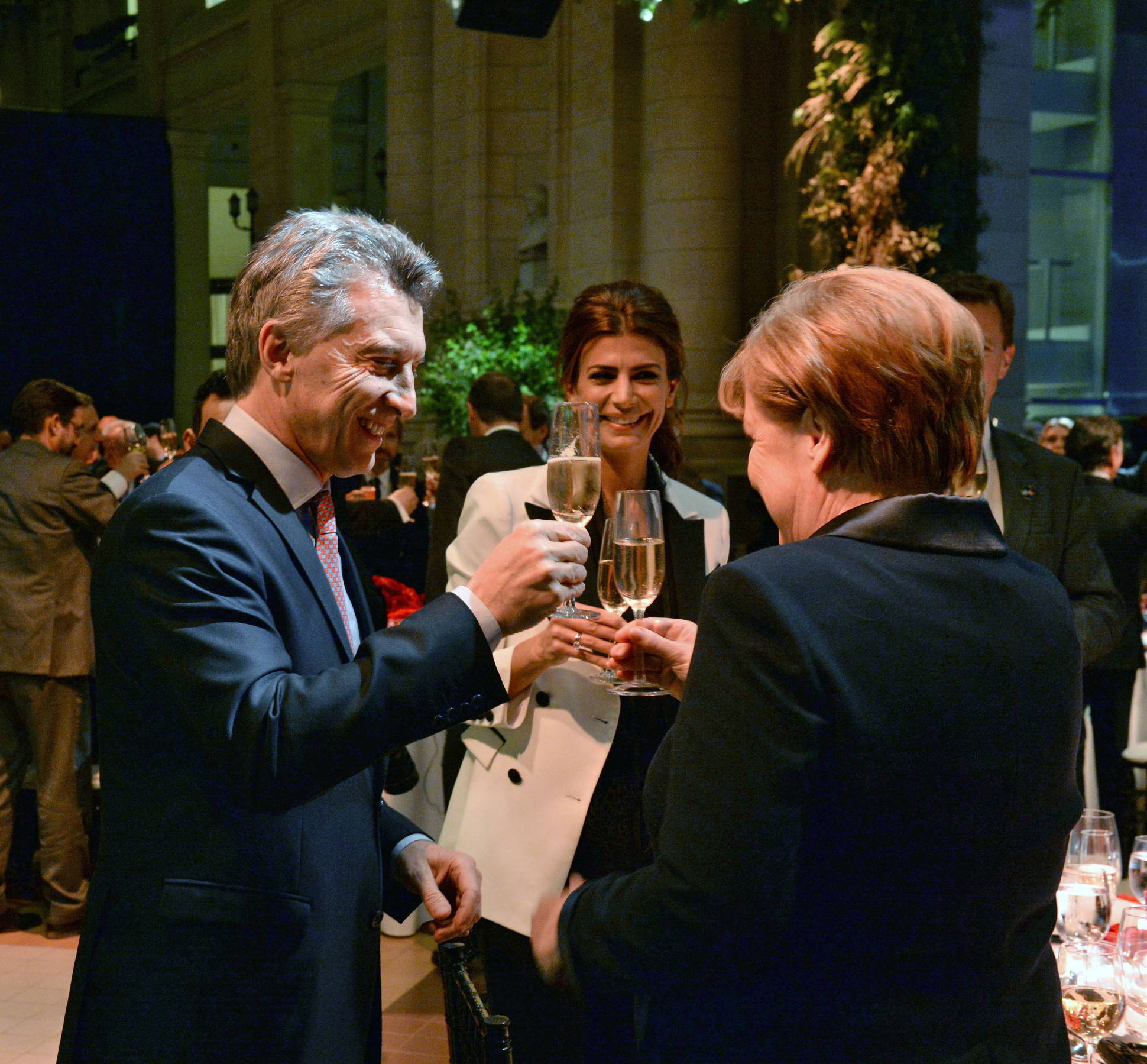 El Presidente ofreció una cena en honor de la canciller Merkel